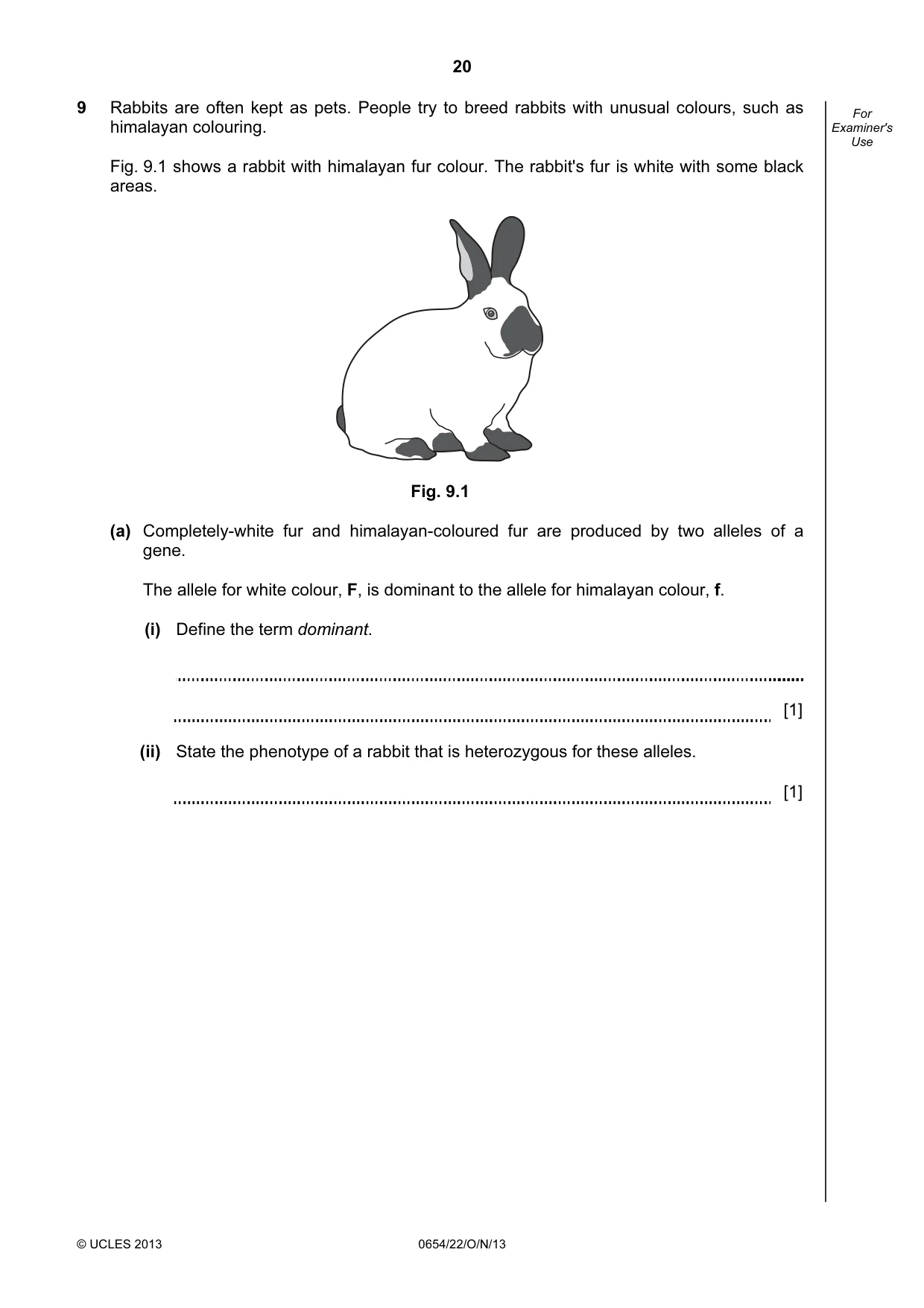Cambridge IGCSE Sciences - Co-ordinated (Double) 0654 2013 Oct/Nov Paper 2 · Variant 2 question paper, page 20 of 28