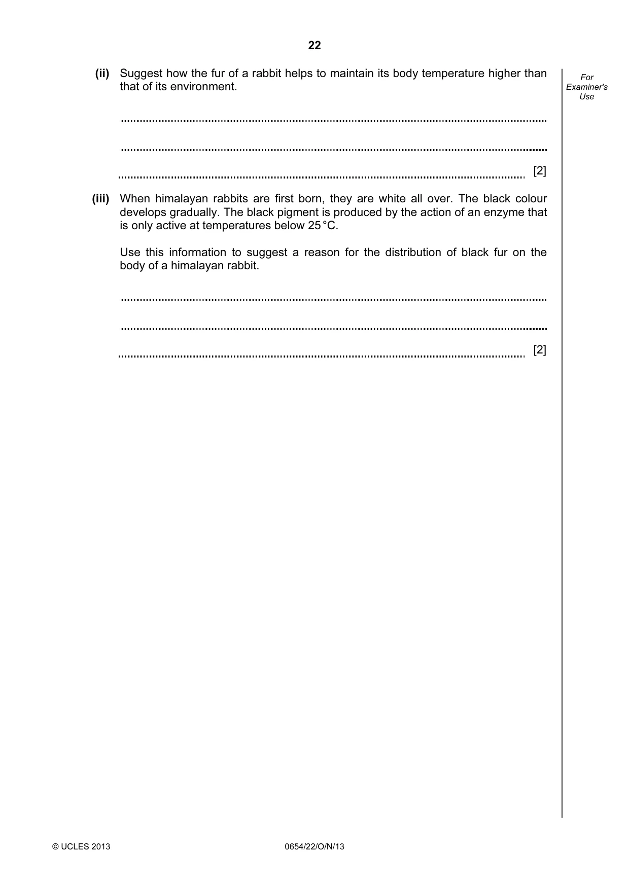 Cambridge IGCSE Sciences - Co-ordinated (Double) 0654 2013 Oct/Nov Paper 2 · Variant 2 question paper, page 22 of 28