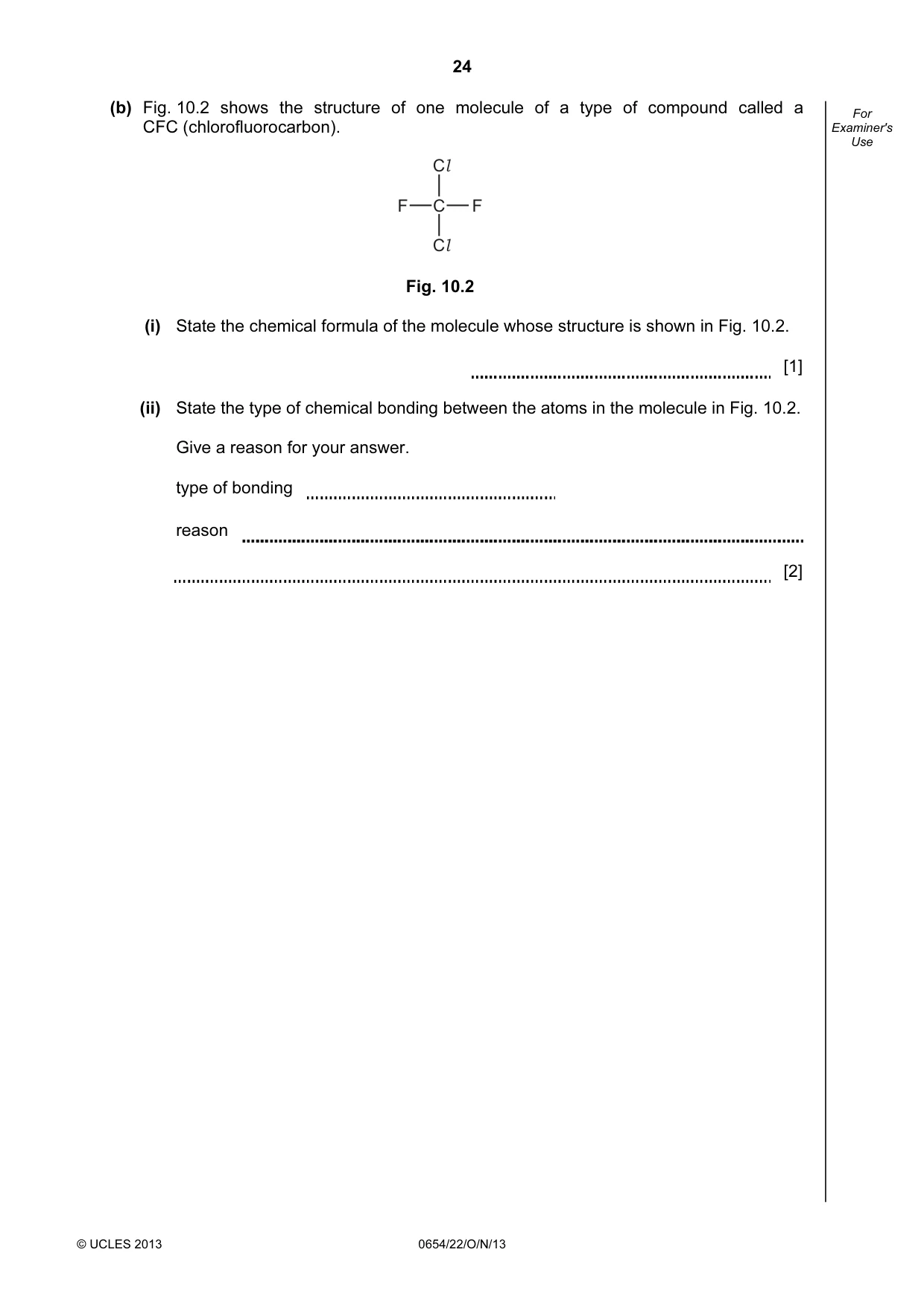 Cambridge IGCSE Sciences - Co-ordinated (Double) 0654 2013 Oct/Nov Paper 2 · Variant 2 question paper, page 24 of 28