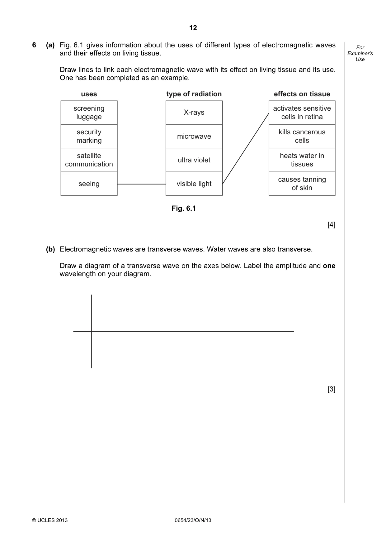 Cambridge IGCSE Sciences - Co-ordinated (Double) 0654 2013 Oct/Nov Paper 2 · Variant 3 question paper, page 12 of 28