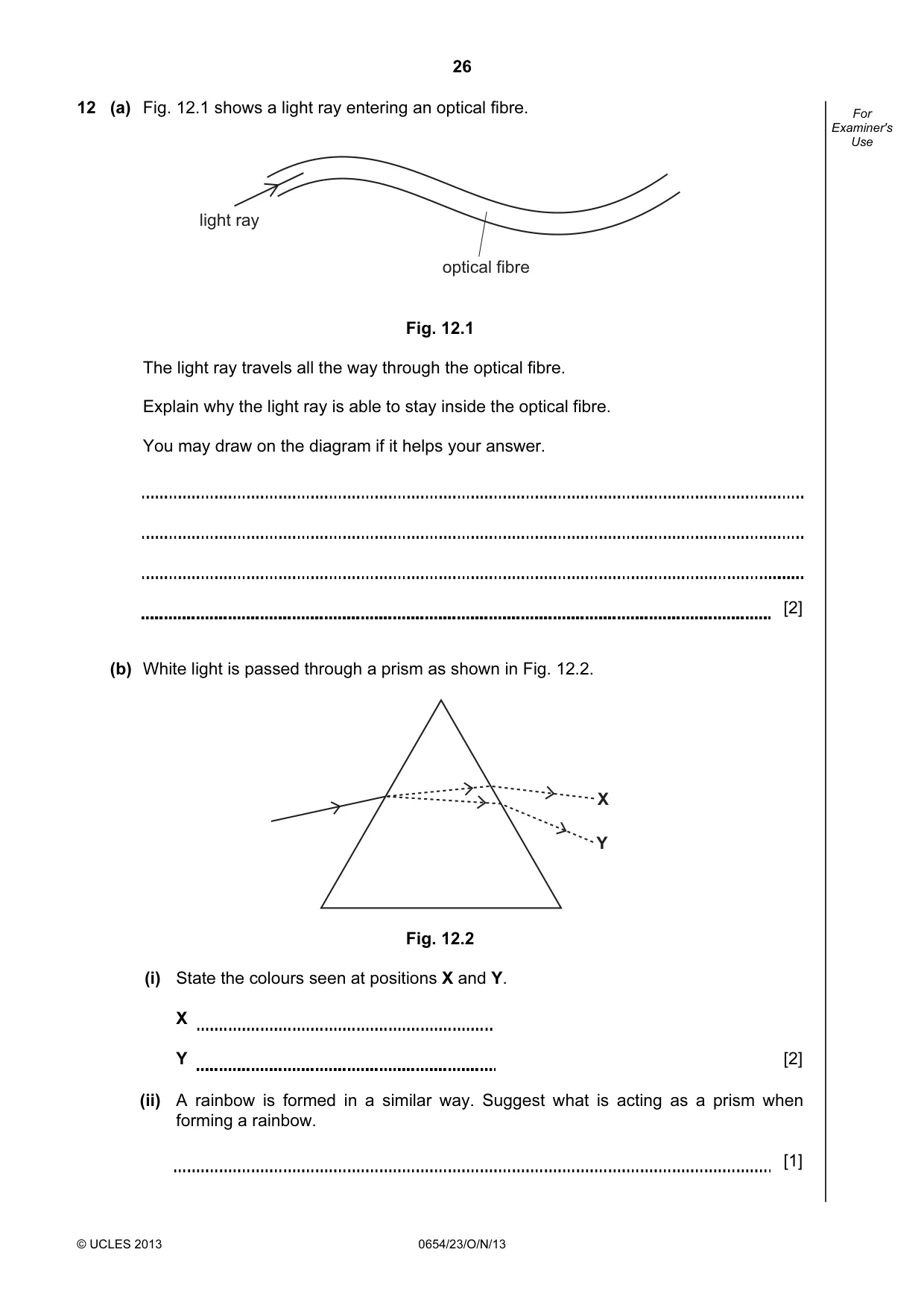 Cambridge IGCSE Sciences - Co-ordinated (Double) 0654 2013 Oct/Nov Paper 2 · Variant 3 question paper, page 26 of 28