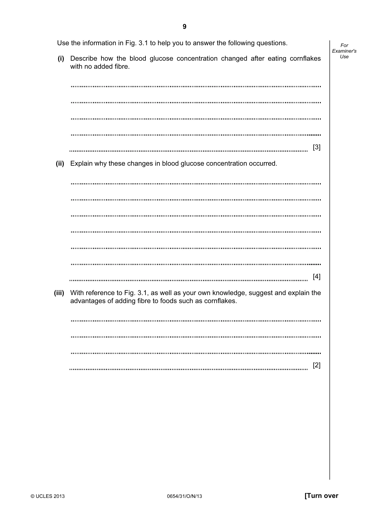 Cambridge IGCSE Sciences - Co-ordinated (Double) 0654 2013 Oct/Nov Paper 3 · Variant 1 question paper, page 9 of 36