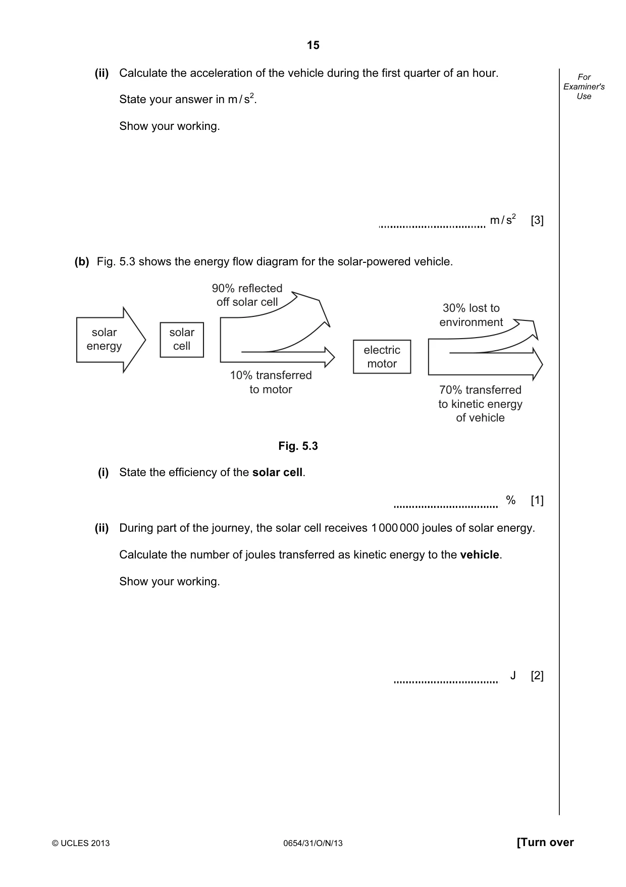 Cambridge IGCSE Sciences - Co-ordinated (Double) 0654 2013 Oct/Nov Paper 3 · Variant 1 question paper, page 15 of 36