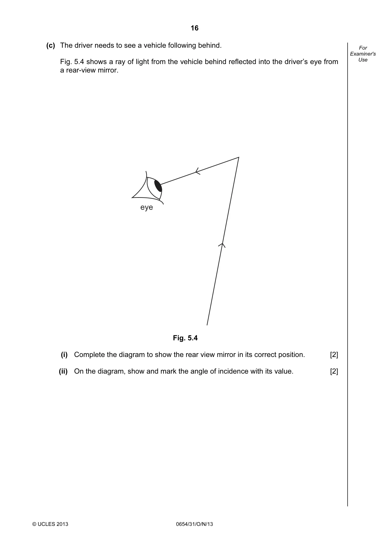 Cambridge IGCSE Sciences - Co-ordinated (Double) 0654 2013 Oct/Nov Paper 3 · Variant 1 question paper, page 16 of 36