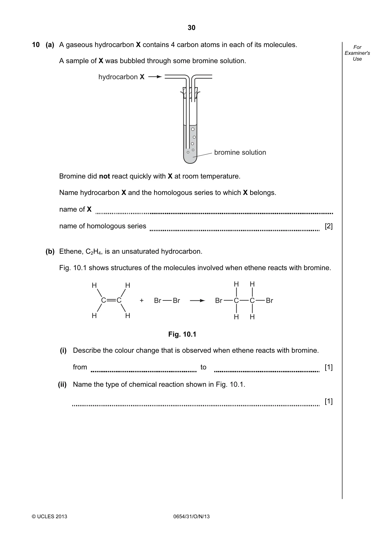 Cambridge IGCSE Sciences - Co-ordinated (Double) 0654 2013 Oct/Nov Paper 3 · Variant 1 question paper, page 30 of 36