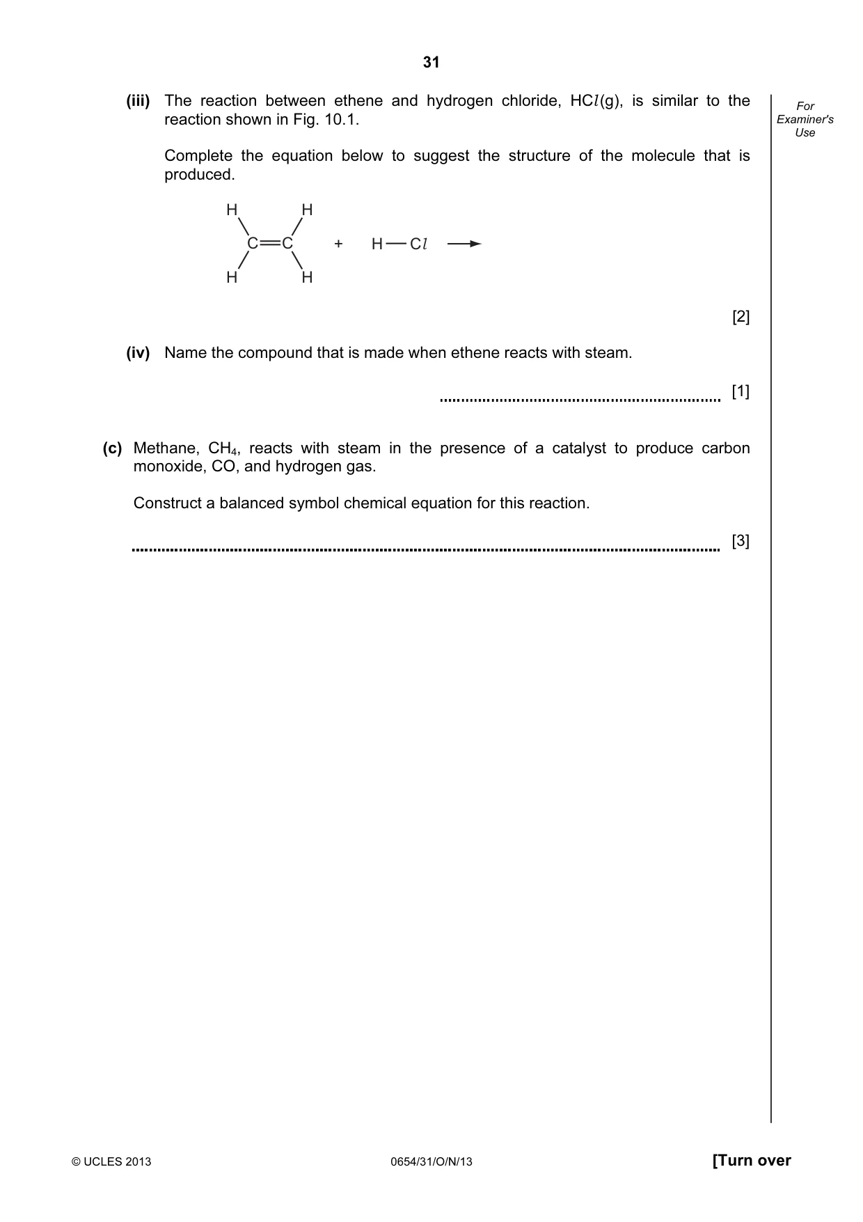 Cambridge IGCSE Sciences - Co-ordinated (Double) 0654 2013 Oct/Nov Paper 3 · Variant 1 question paper, page 31 of 36