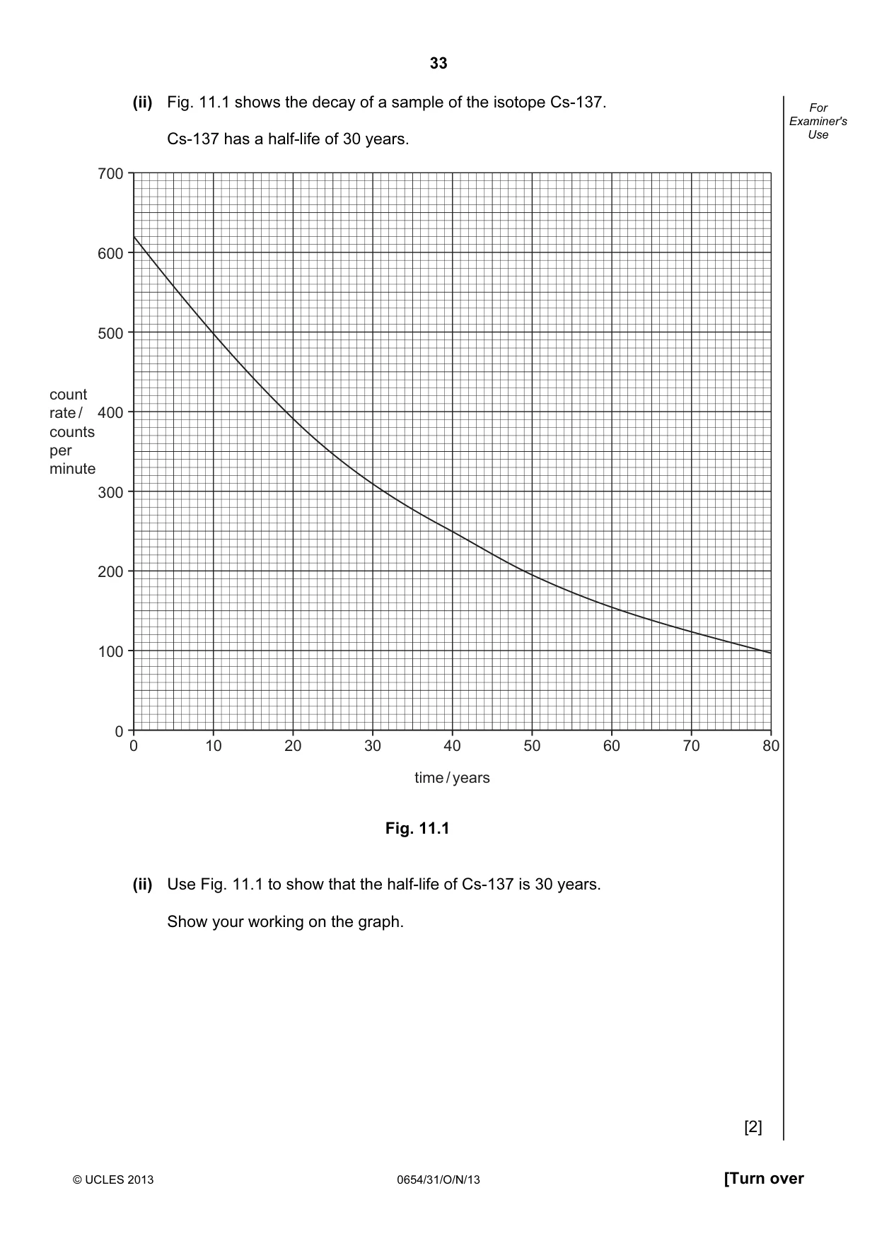 Cambridge IGCSE Sciences - Co-ordinated (Double) 0654 2013 Oct/Nov Paper 3 · Variant 1 question paper, page 33 of 36
