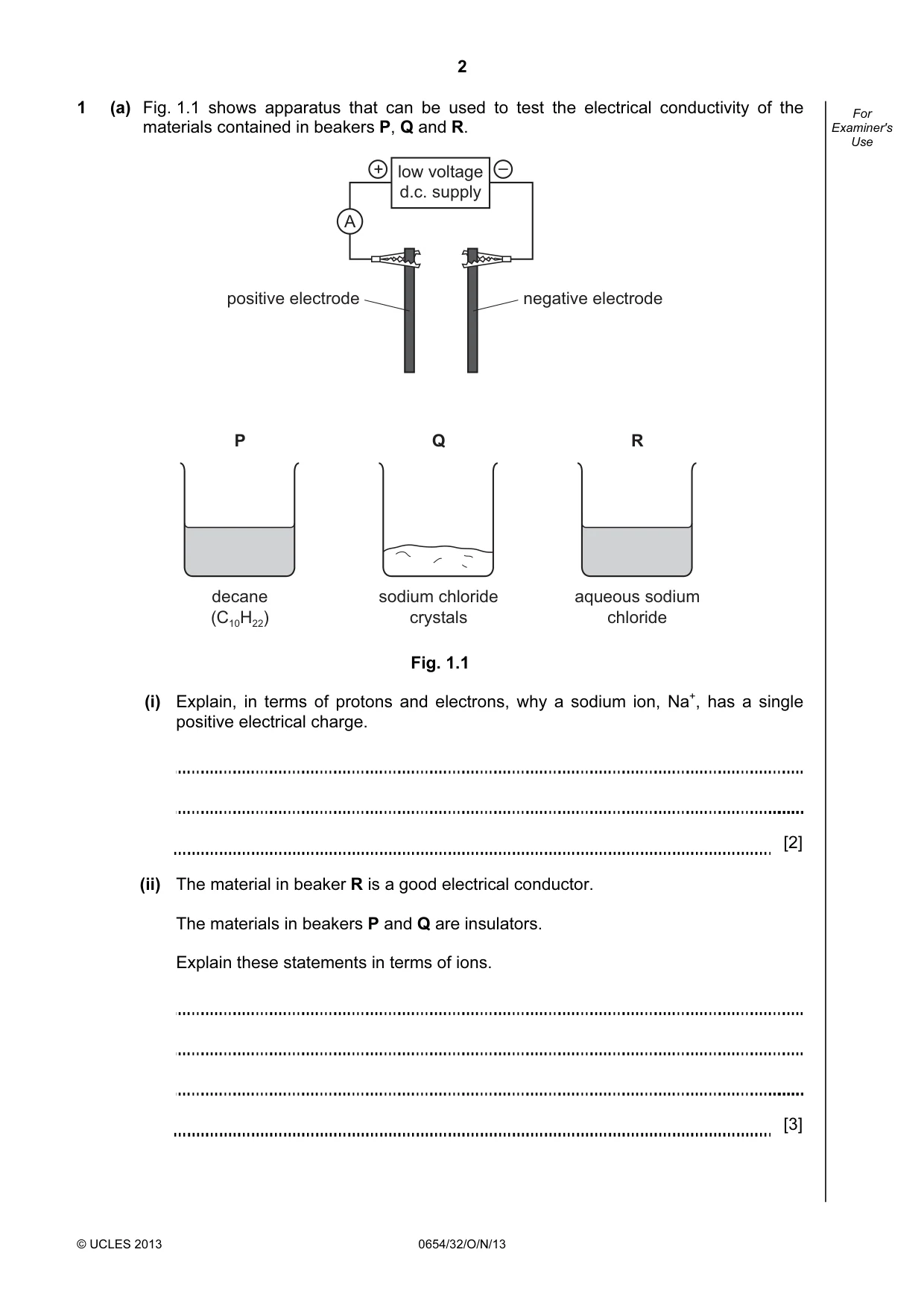 Cambridge IGCSE Sciences - Co-ordinated (Double) 0654 2013 Oct/Nov Paper 3 · Variant 2 question paper, page 2 of 28