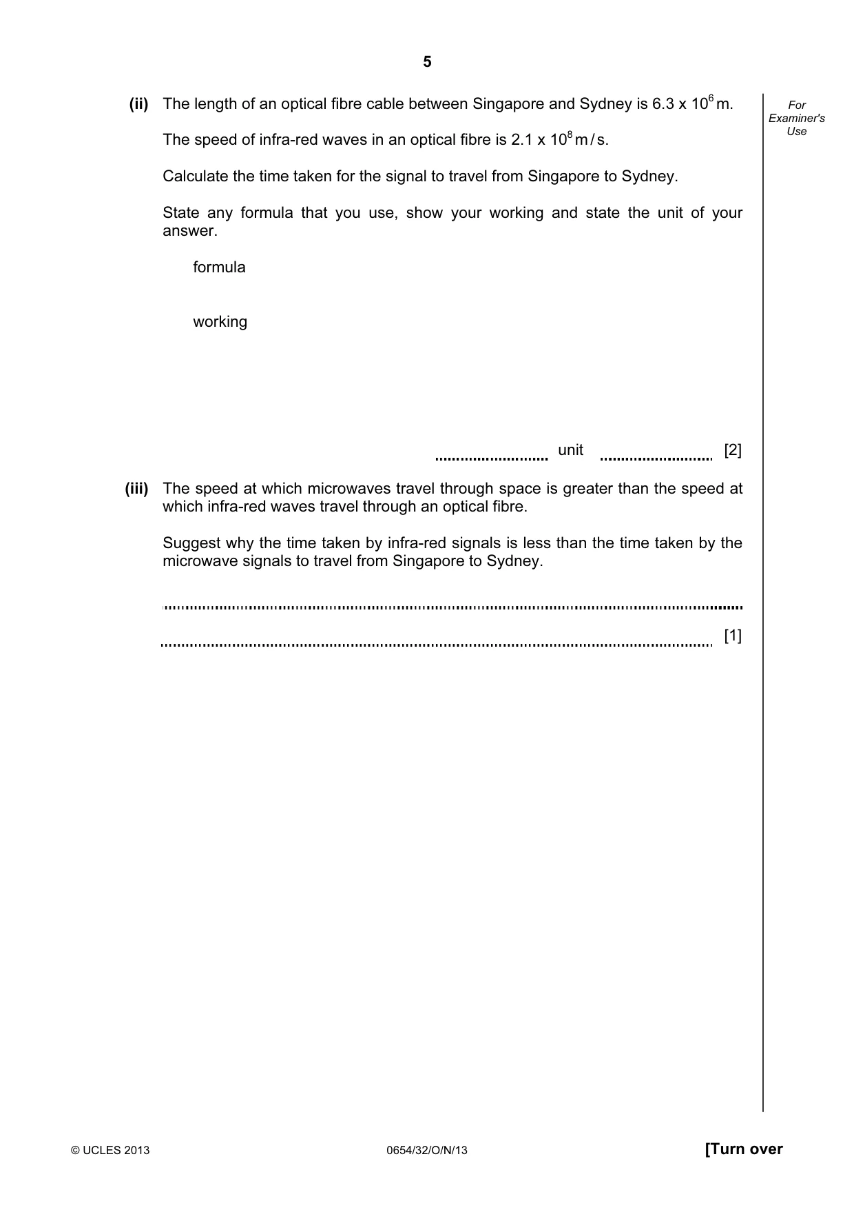 Cambridge IGCSE Sciences - Co-ordinated (Double) 0654 2013 Oct/Nov Paper 3 · Variant 2 question paper, page 5 of 28