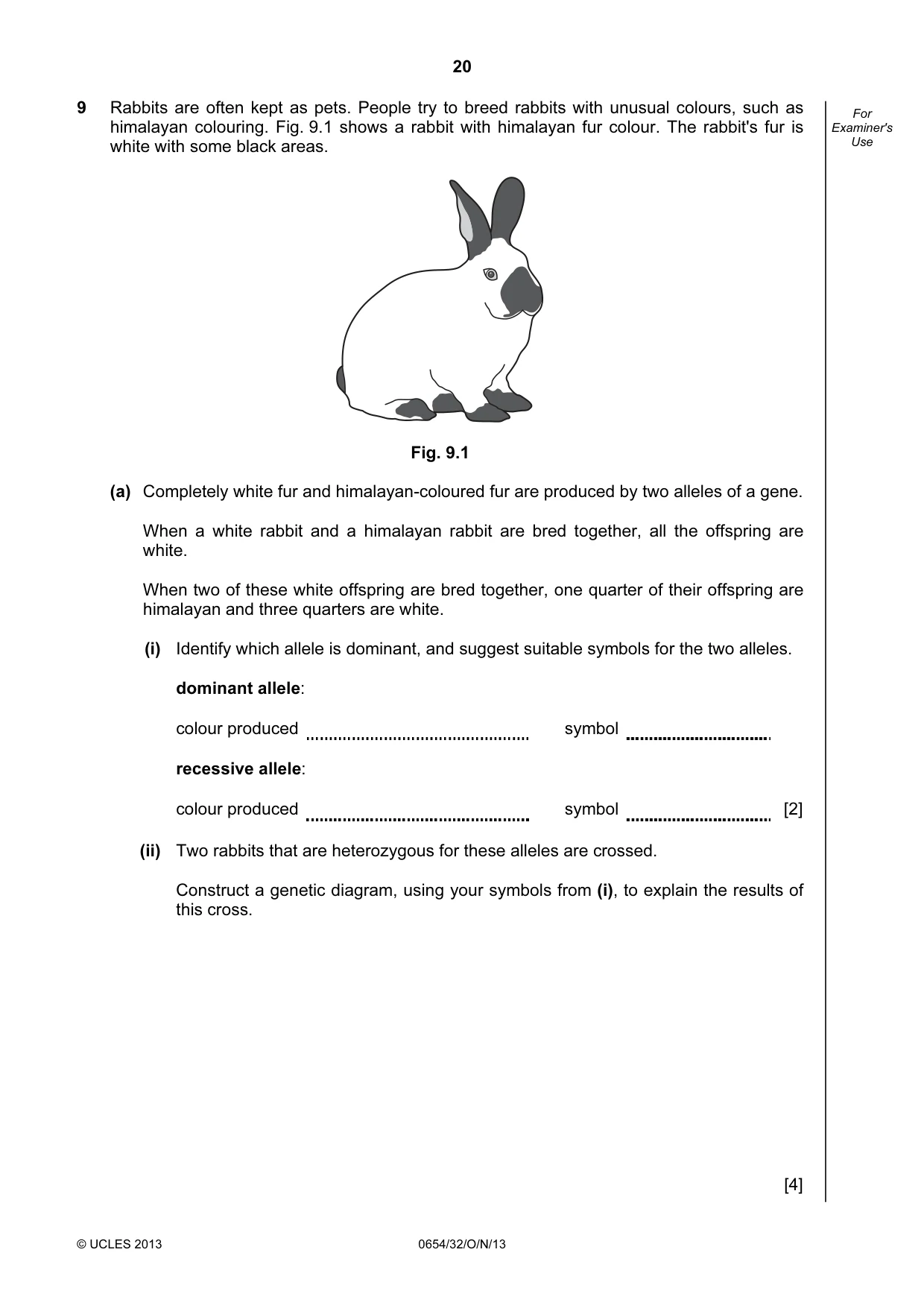 Cambridge IGCSE Sciences - Co-ordinated (Double) 0654 2013 Oct/Nov Paper 3 · Variant 2 question paper, page 20 of 28