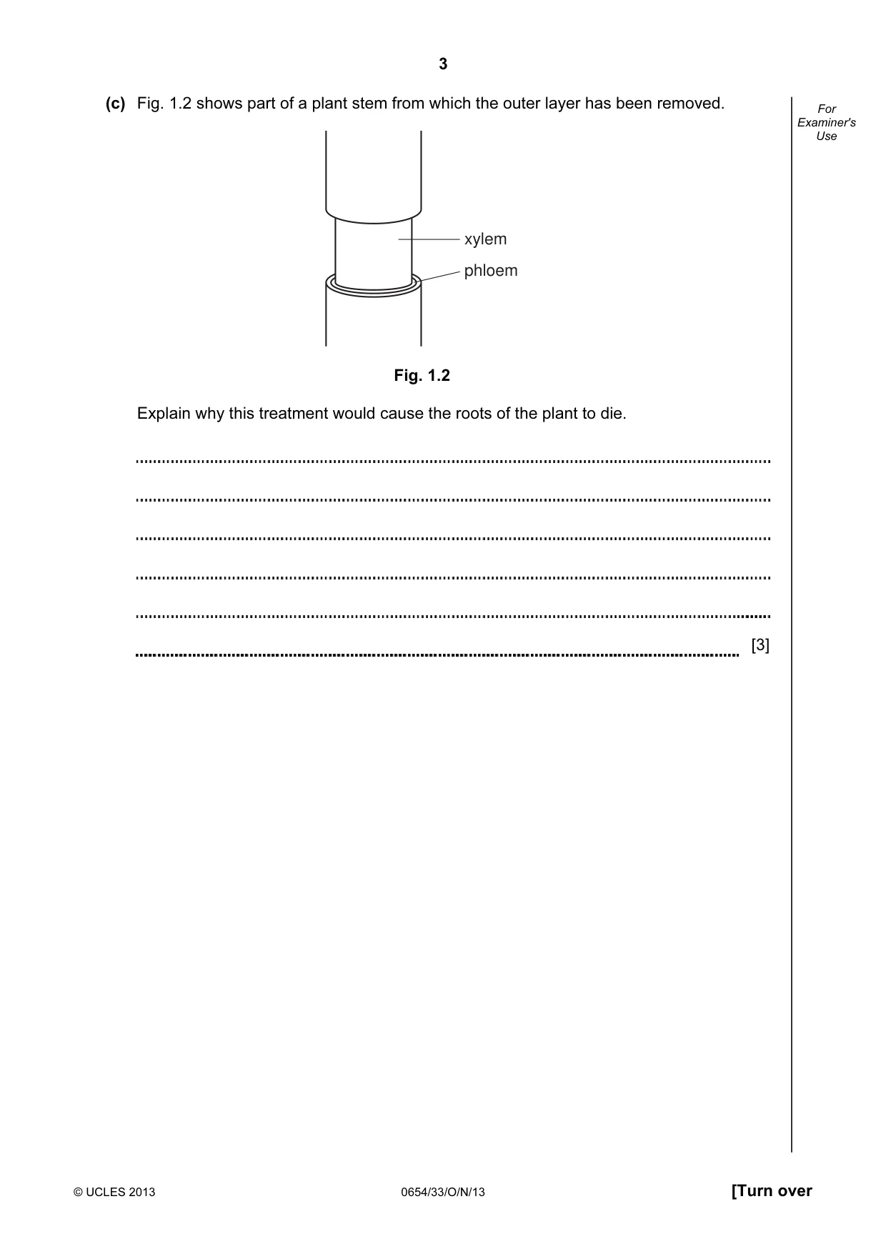Cambridge IGCSE Sciences - Co-ordinated (Double) 0654 2013 Oct/Nov Paper 3 · Variant 3 question paper, page 3 of 32