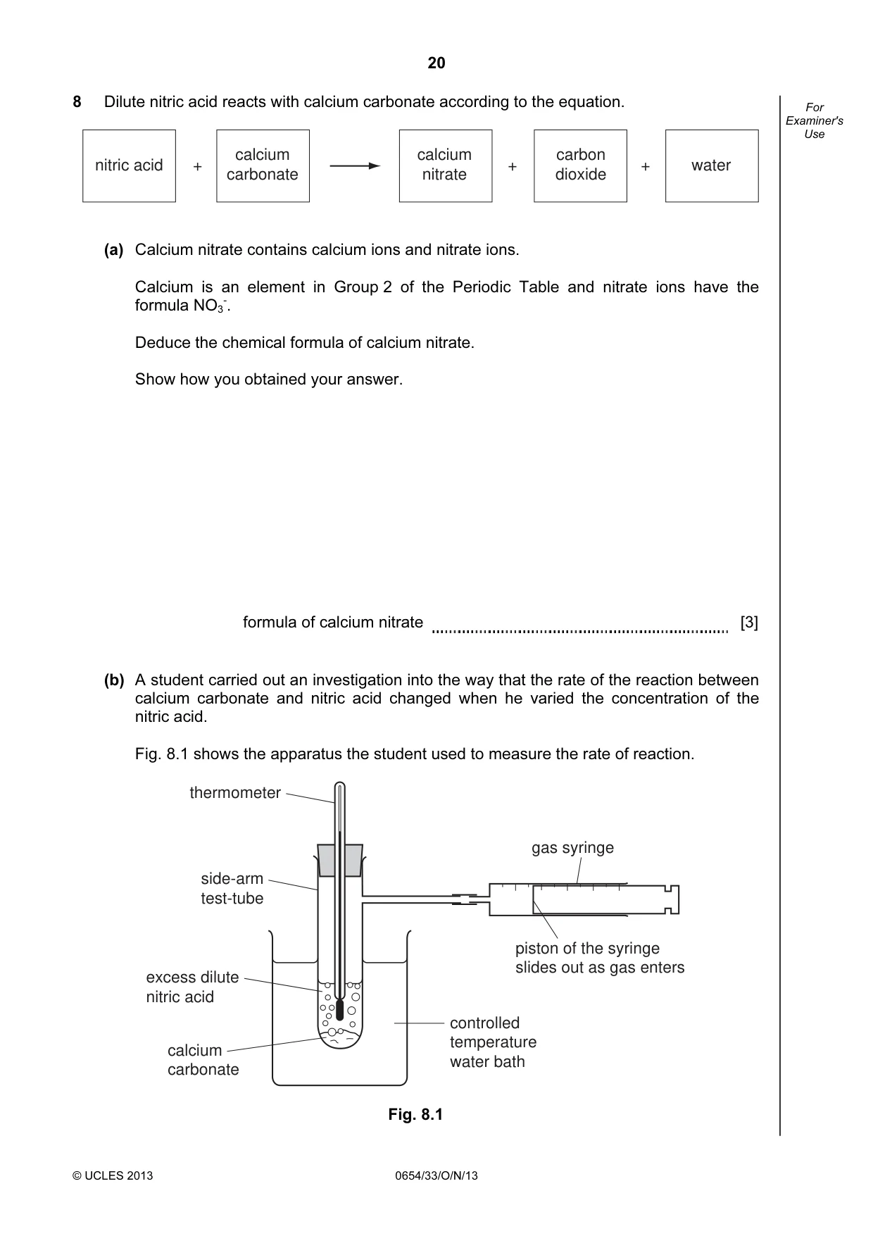 Cambridge IGCSE Sciences - Co-ordinated (Double) 0654 2013 Oct/Nov Paper 3 · Variant 3 question paper, page 20 of 32