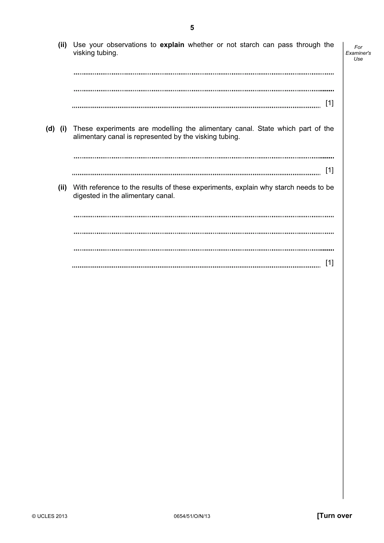 Cambridge IGCSE Sciences - Co-ordinated (Double) 0654 2013 Oct/Nov Paper 5 · Variant 1 question paper, page 5 of 12
