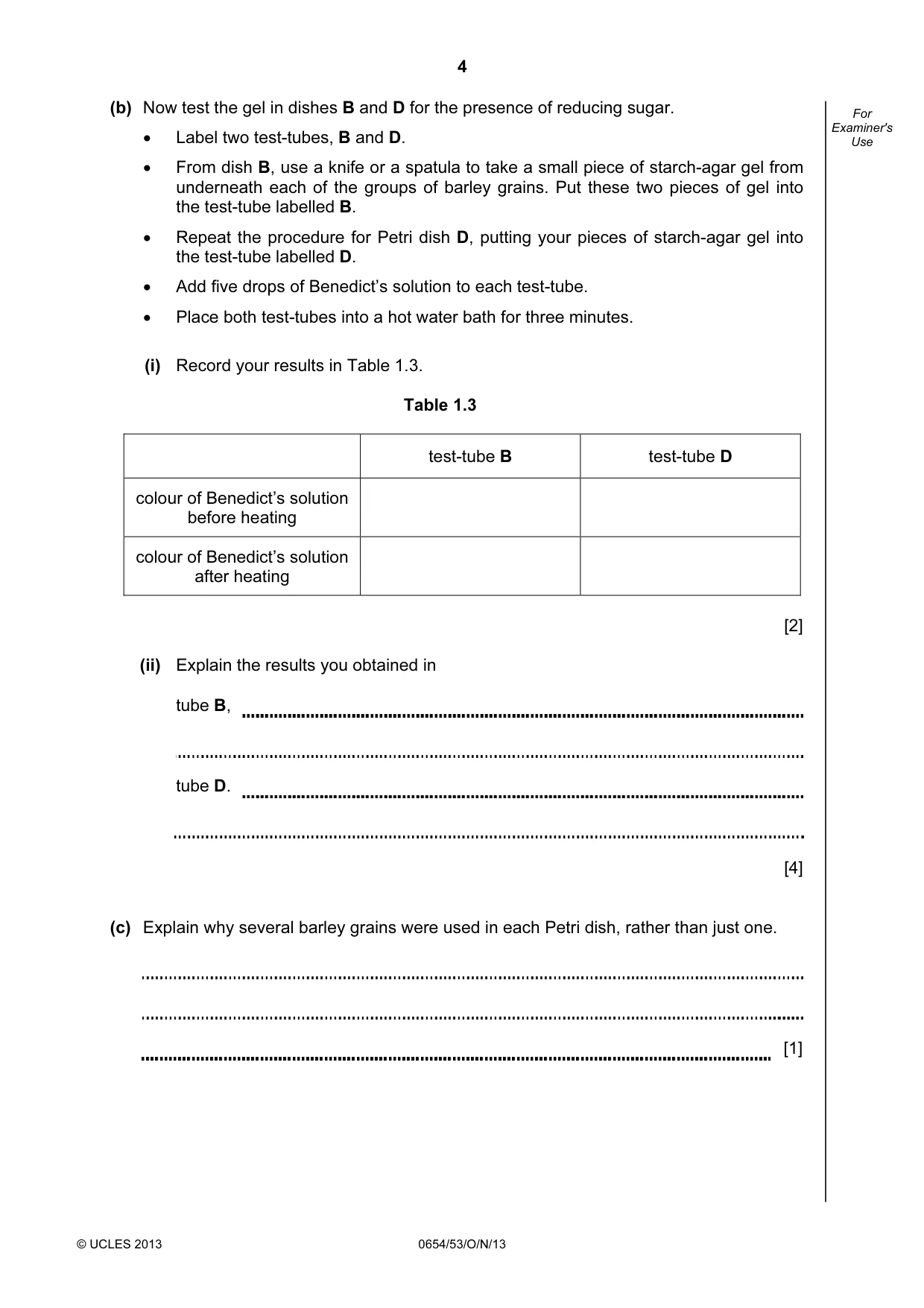 Cambridge IGCSE Sciences - Co-ordinated (Double) 0654 2013 Oct/Nov Paper 5 · Variant 3 question paper, page 4 of 12