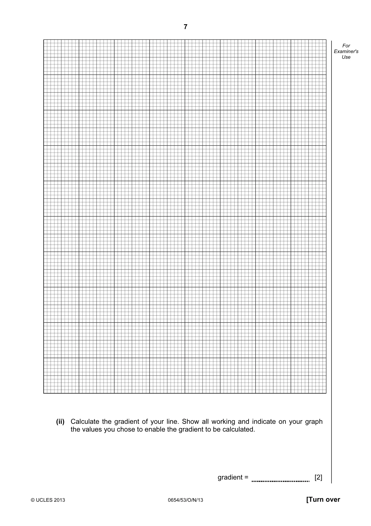 Cambridge IGCSE Sciences - Co-ordinated (Double) 0654 2013 Oct/Nov Paper 5 · Variant 3 question paper, page 7 of 12