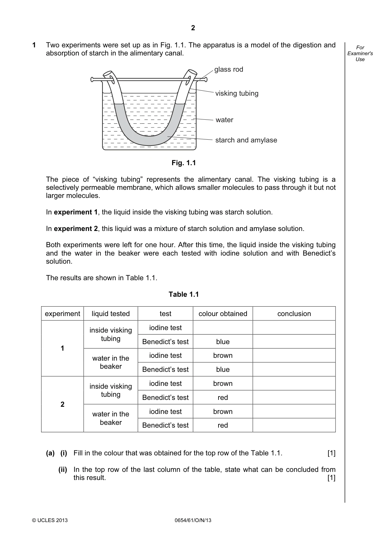 Cambridge IGCSE Sciences - Co-ordinated (Double) 0654 2013 Oct/Nov Paper 6 · Variant 1 question paper, page 2 of 20