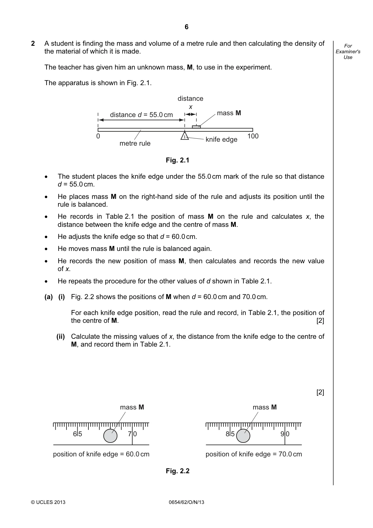 Cambridge IGCSE Sciences - Co-ordinated (Double) 0654 2013 Oct/Nov Paper 6 · Variant 2 question paper, page 6 of 20