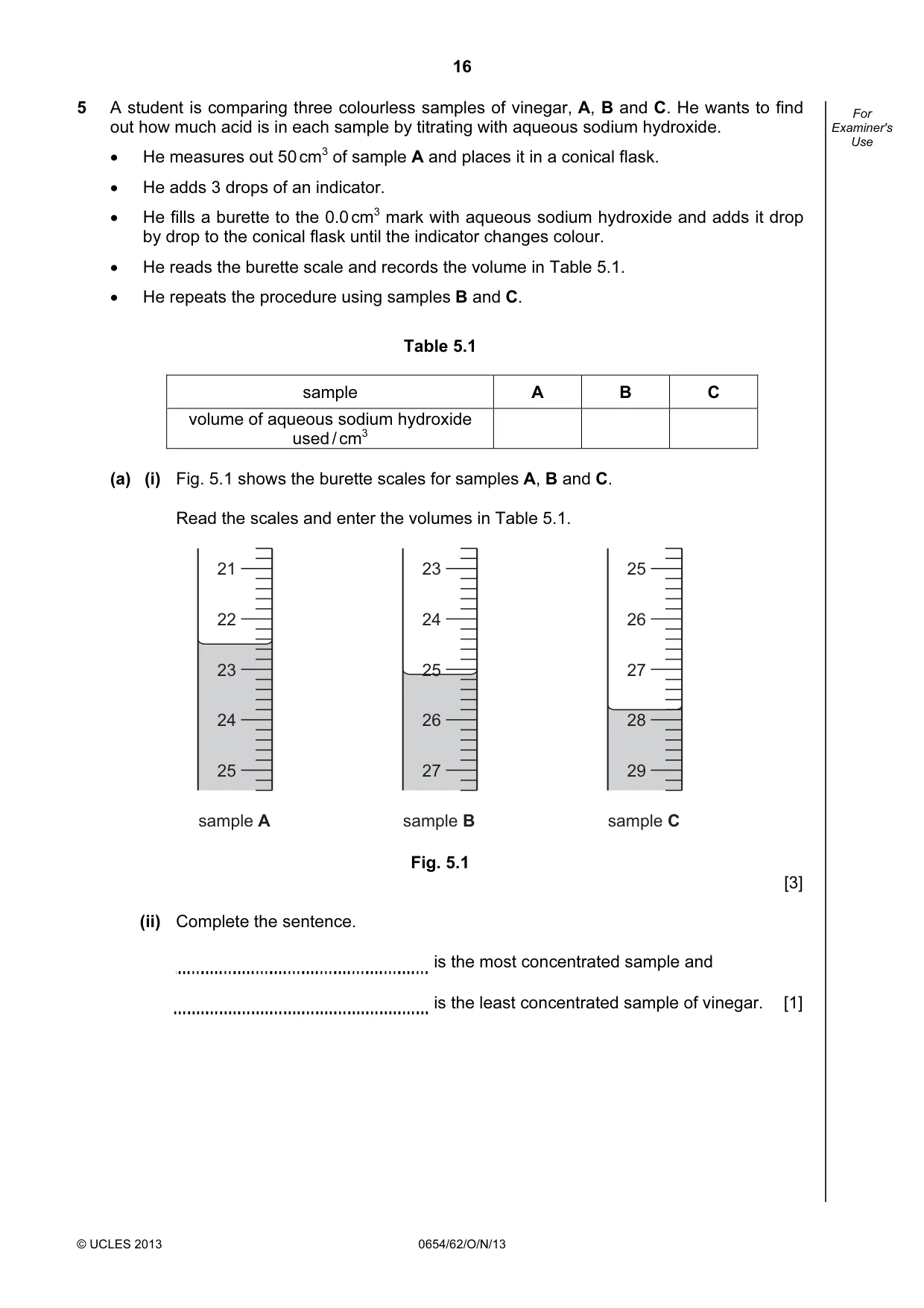 Cambridge IGCSE Sciences - Co-ordinated (Double) 0654 2013 Oct/Nov Paper 6 · Variant 2 question paper, page 16 of 20