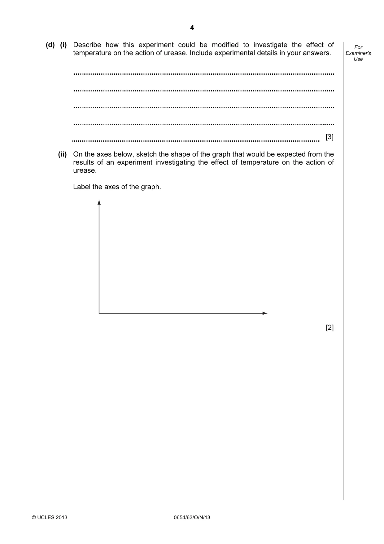 Cambridge IGCSE Sciences - Co-ordinated (Double) 0654 2013 Oct/Nov Paper 6 · Variant 3 question paper, page 4 of 20