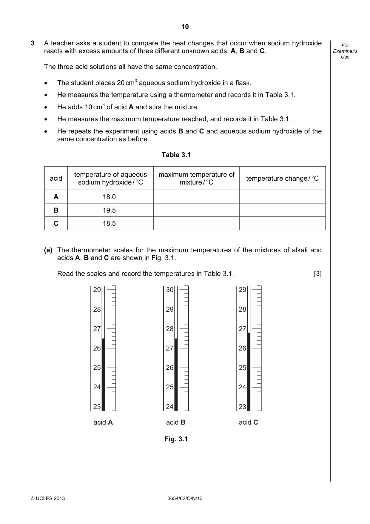 Cambridge IGCSE Sciences - Co-ordinated (Double) 0654 2013 Oct/Nov Paper 6 · Variant 3 question paper, page 10 of 20