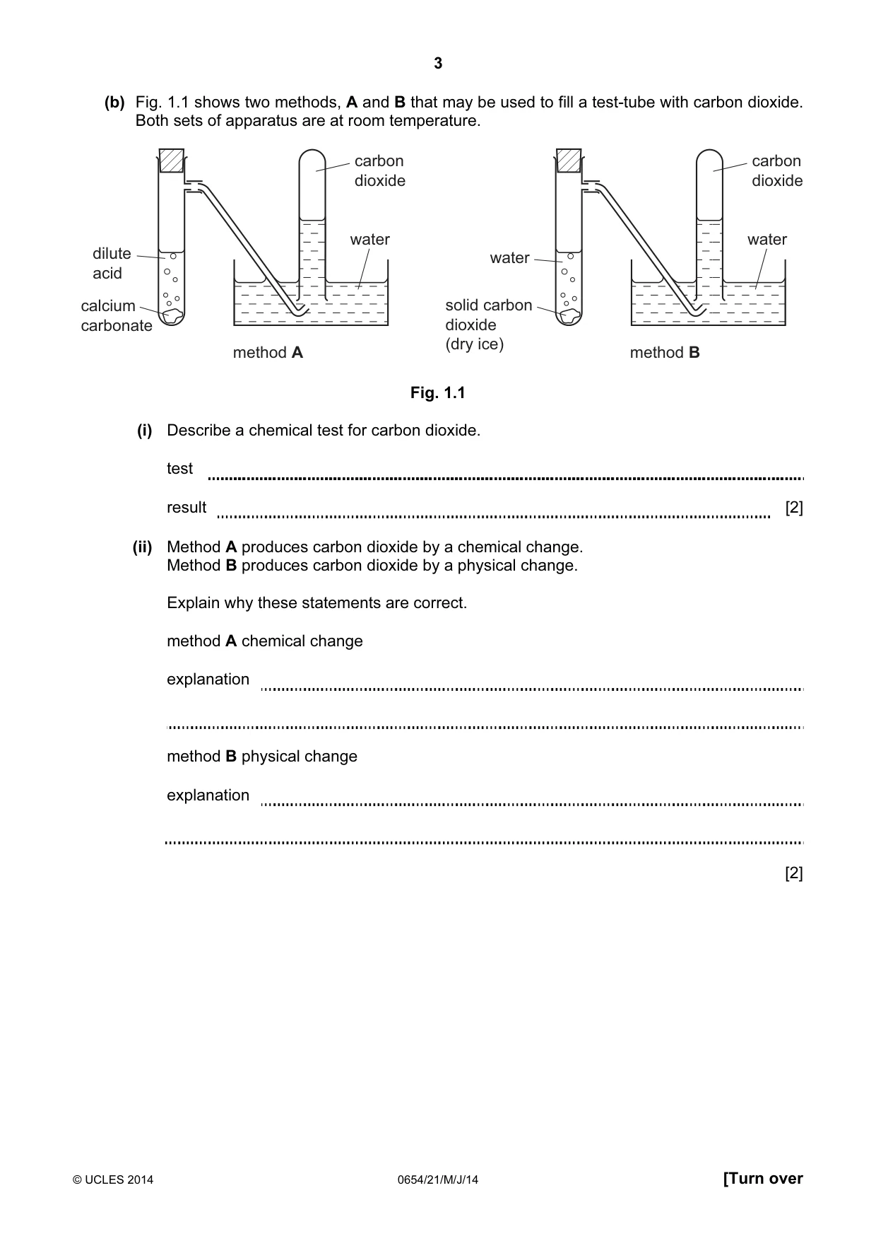Cambridge IGCSE Sciences - Co-ordinated (Double) 0654 2014 May/June Paper 2 · Variant 1 question paper, page 3 of 32