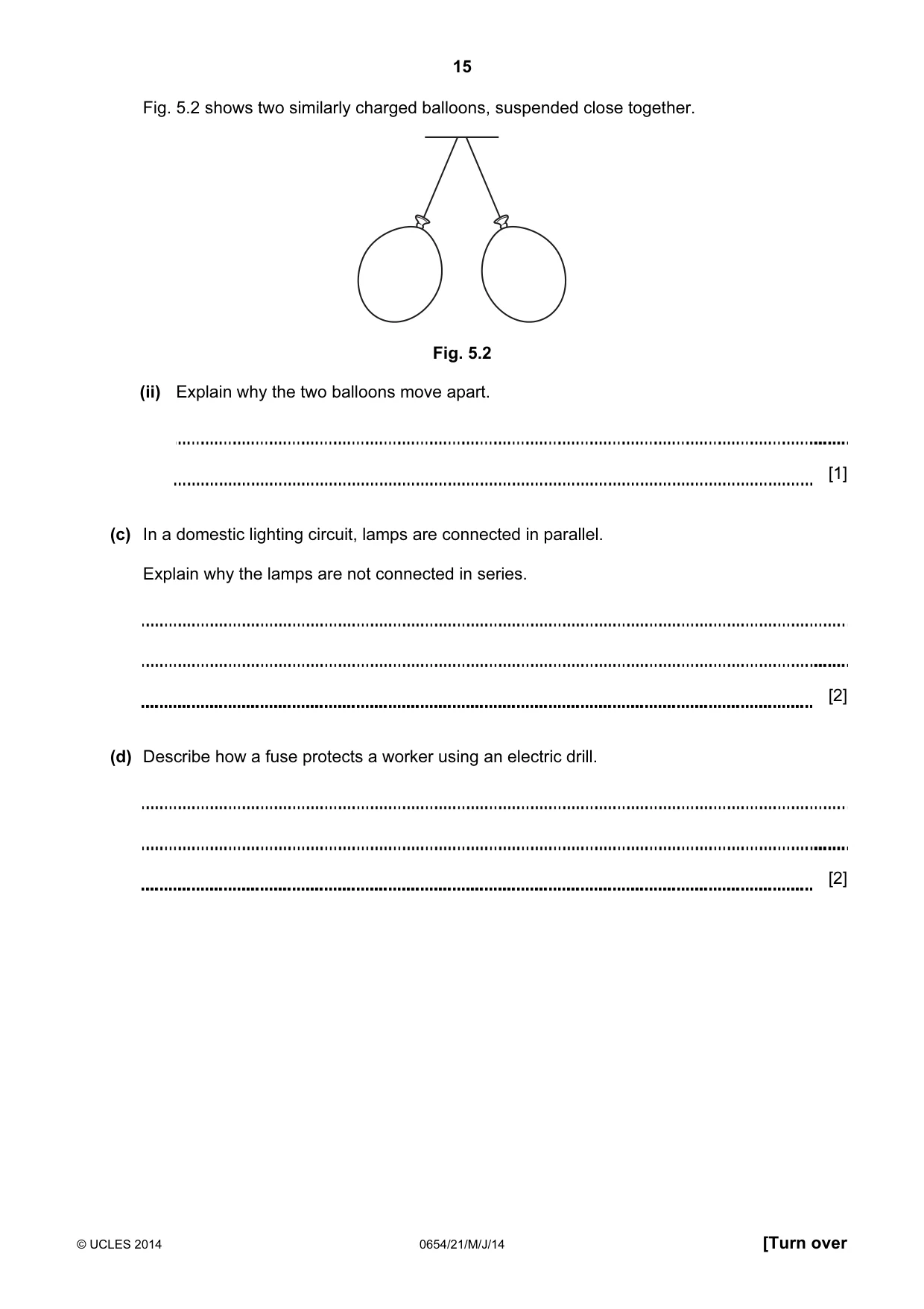 Cambridge IGCSE Sciences - Co-ordinated (Double) 0654 2014 May/June Paper 2 · Variant 1 question paper, page 15 of 32