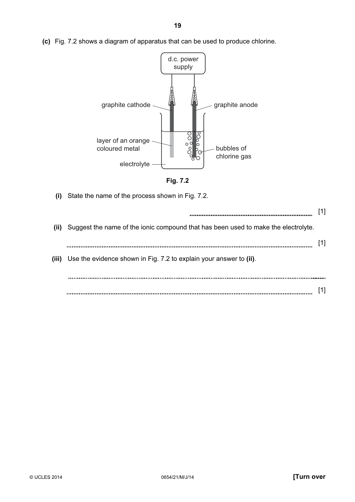 Cambridge IGCSE Sciences - Co-ordinated (Double) 0654 2014 May/June Paper 2 · Variant 1 question paper, page 19 of 32