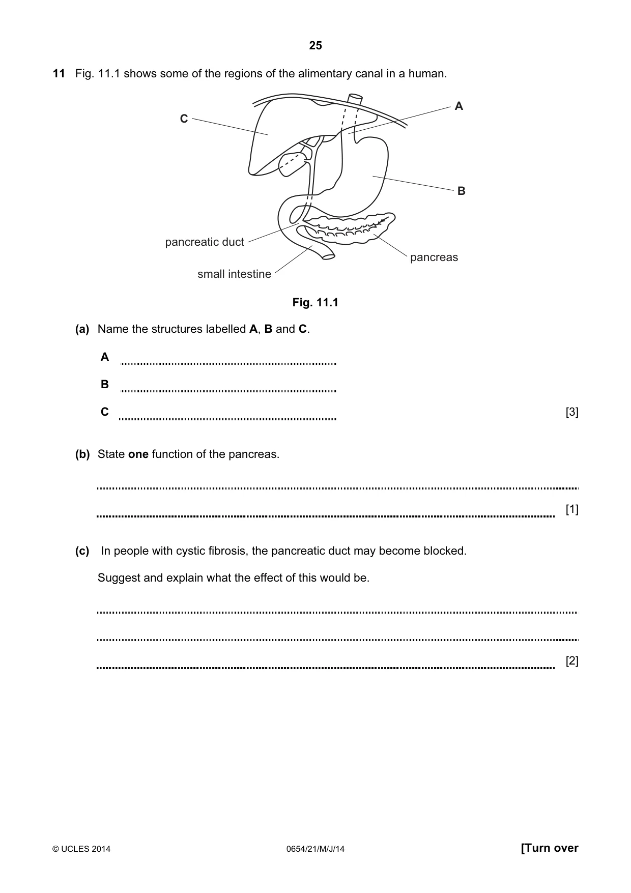 Cambridge IGCSE Sciences - Co-ordinated (Double) 0654 2014 May/June Paper 2 · Variant 1 question paper, page 25 of 32