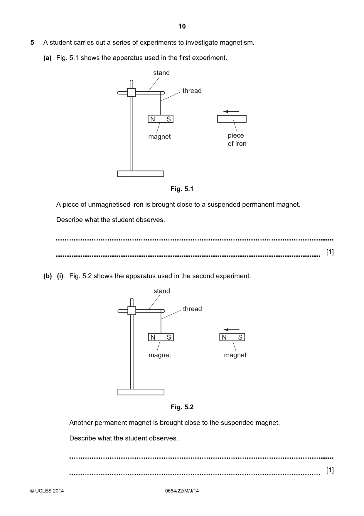 Cambridge IGCSE Sciences - Co-ordinated (Double) 0654 2014 May/June Paper 2 · Variant 2 question paper, page 10 of 28