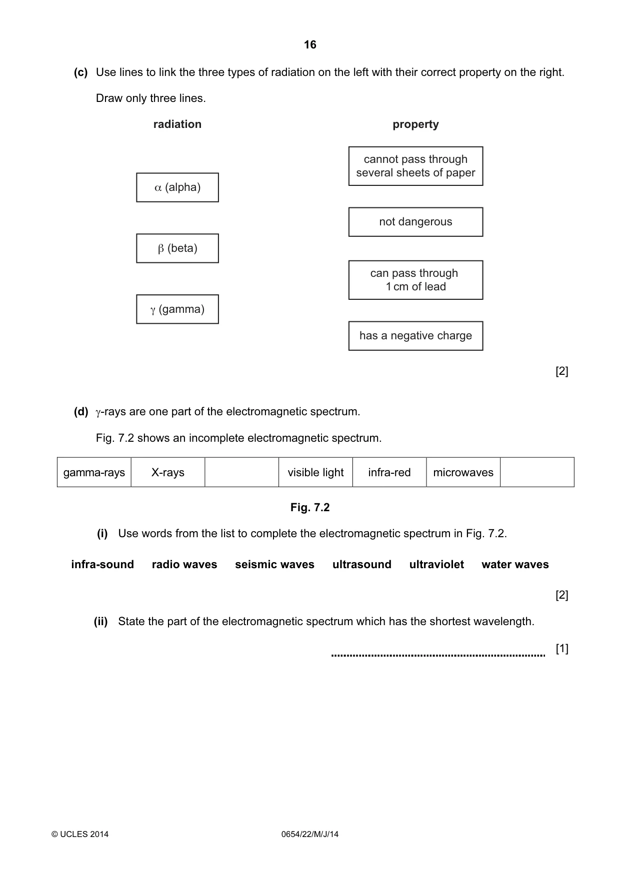 Cambridge IGCSE Sciences - Co-ordinated (Double) 0654 2014 May/June Paper 2 · Variant 2 question paper, page 16 of 28