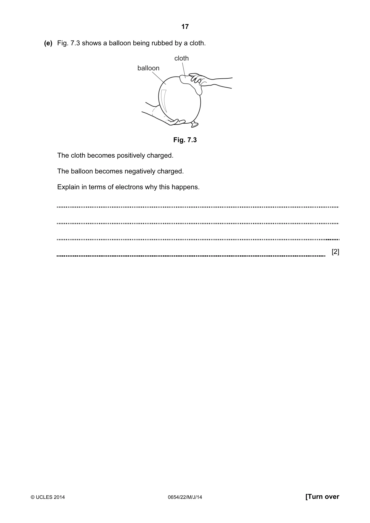 Cambridge IGCSE Sciences - Co-ordinated (Double) 0654 2014 May/June Paper 2 · Variant 2 question paper, page 17 of 28