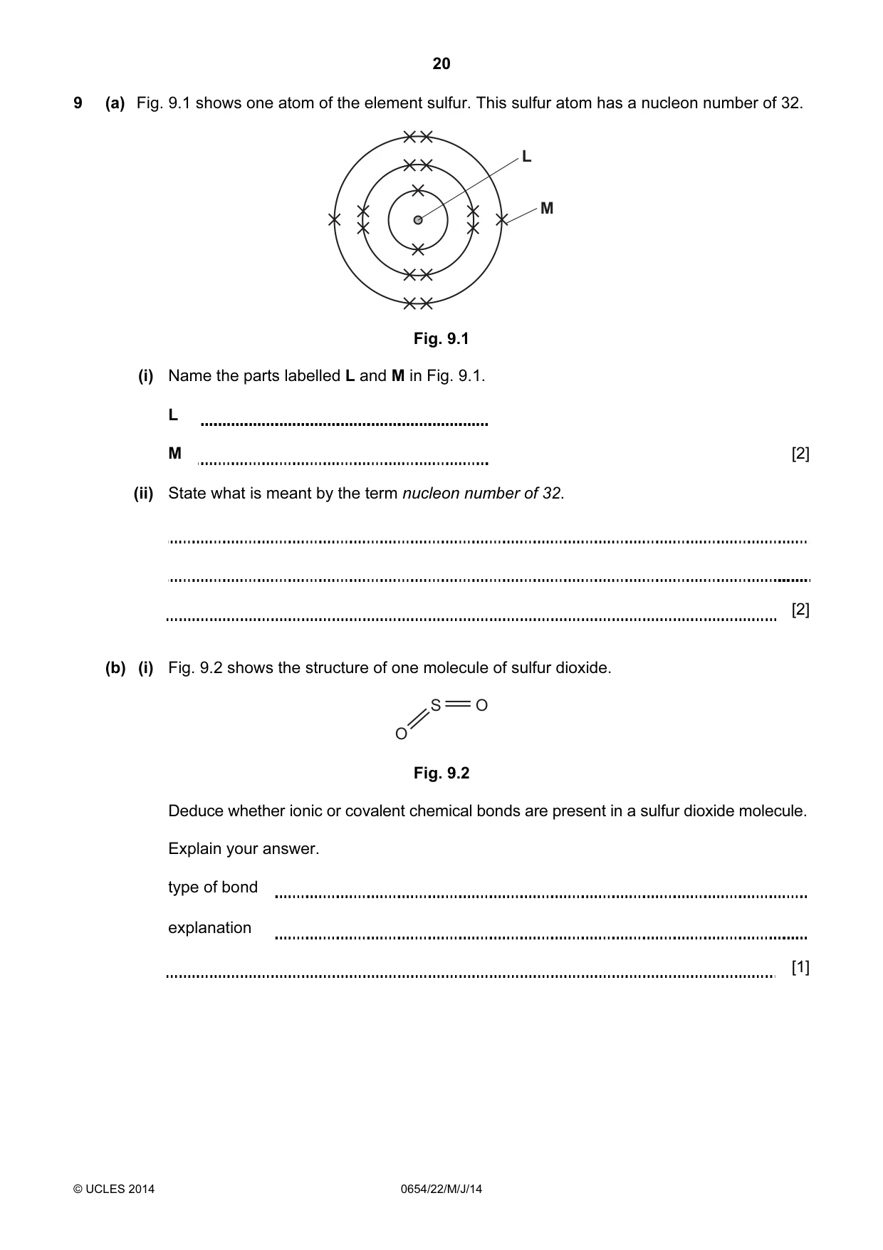 Cambridge IGCSE Sciences - Co-ordinated (Double) 0654 2014 May/June Paper 2 · Variant 2 question paper, page 20 of 28