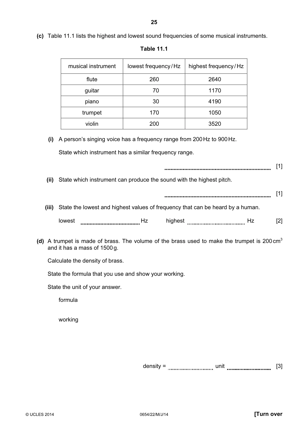 Cambridge IGCSE Sciences - Co-ordinated (Double) 0654 2014 May/June Paper 2 · Variant 2 question paper, page 25 of 28