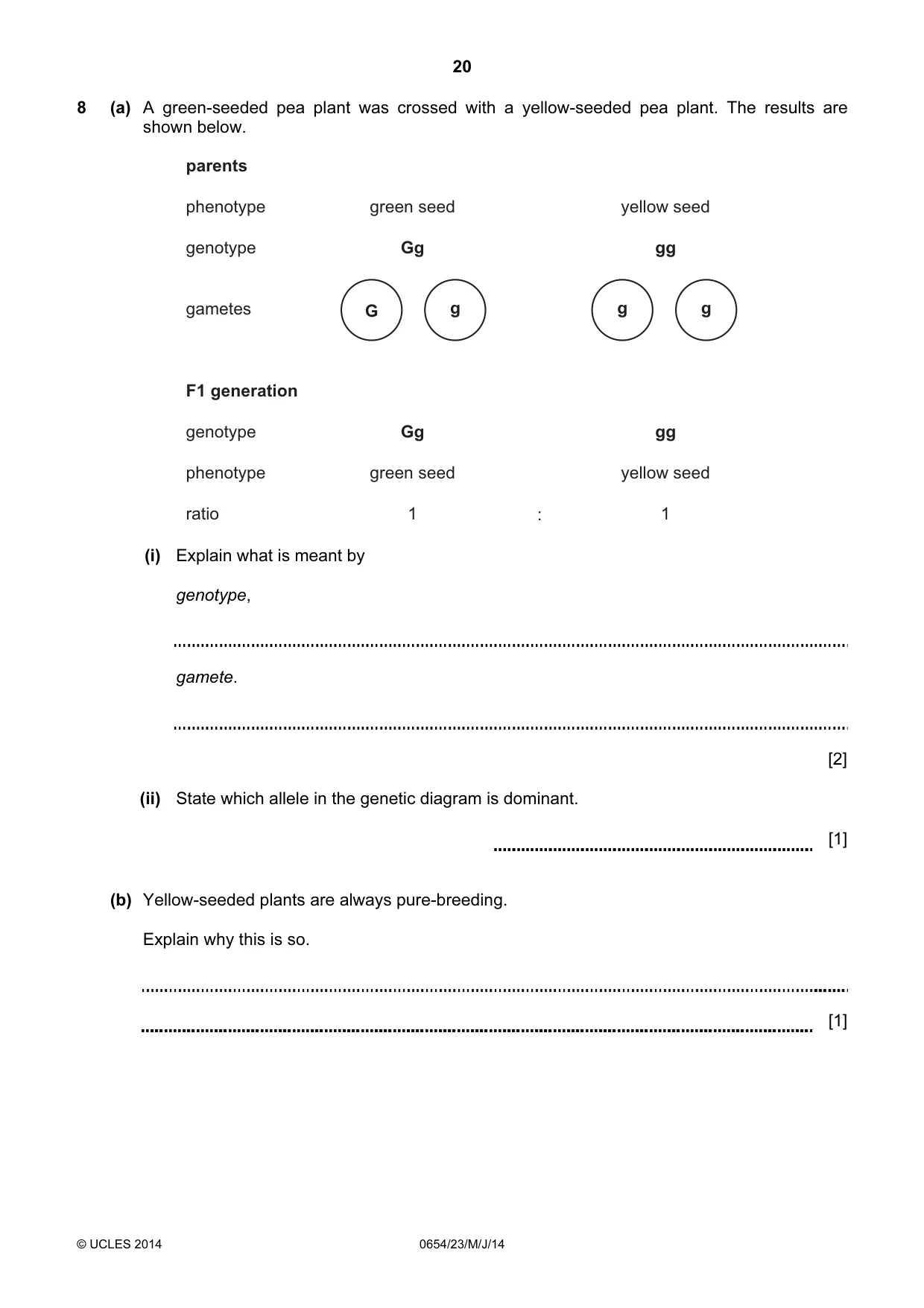 Cambridge IGCSE Sciences - Co-ordinated (Double) 0654 2014 May/June Paper 2 · Variant 3 question paper, page 20 of 32