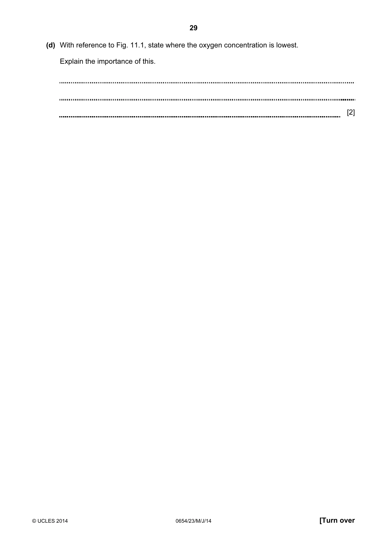 Cambridge IGCSE Sciences - Co-ordinated (Double) 0654 2014 May/June Paper 2 · Variant 3 question paper, page 29 of 32