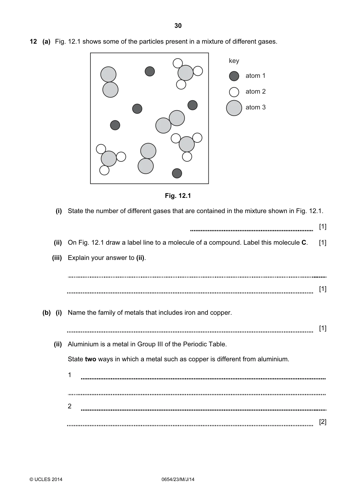 Cambridge IGCSE Sciences - Co-ordinated (Double) 0654 2014 May/June Paper 2 · Variant 3 question paper, page 30 of 32