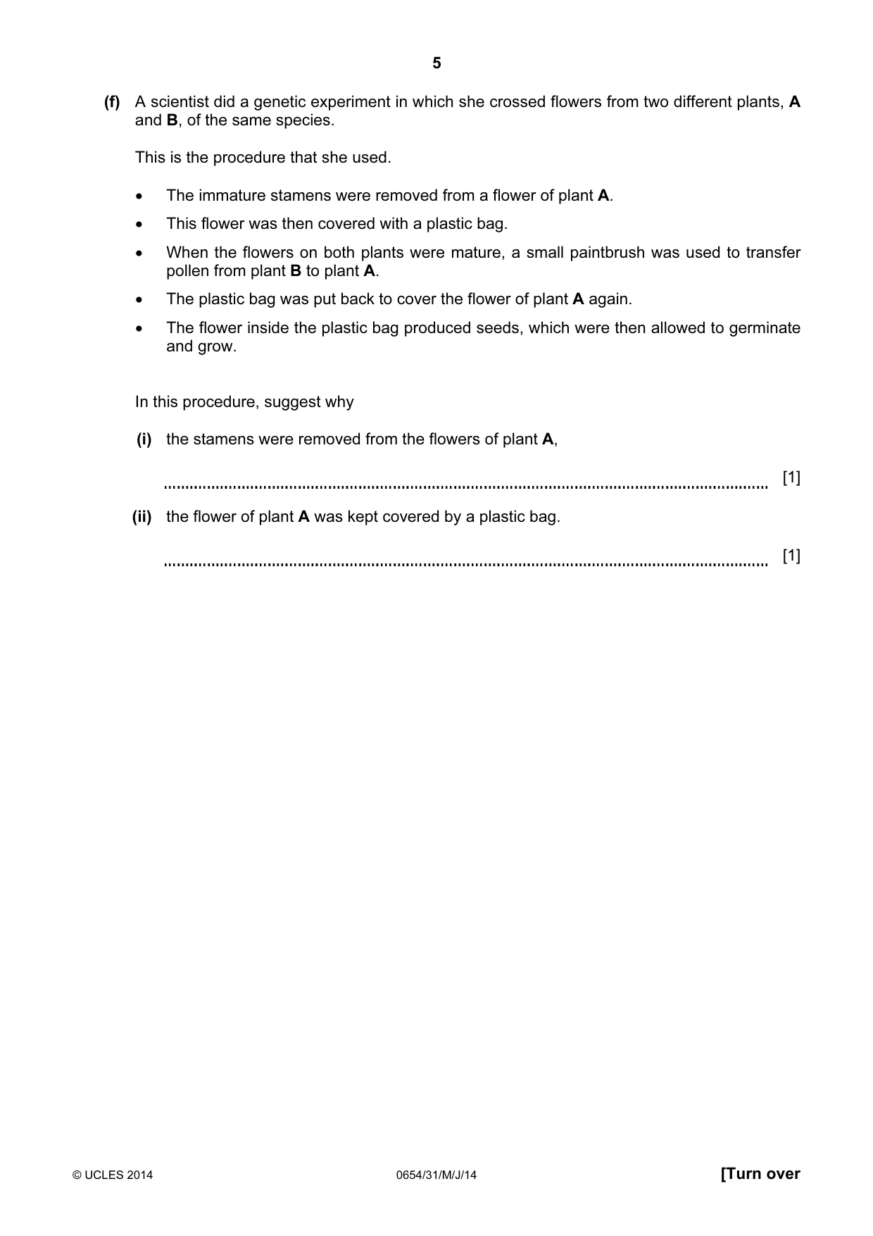 Cambridge IGCSE Sciences - Co-ordinated (Double) 0654 2014 May/June Paper 3 · Variant 1 question paper, page 5 of 32