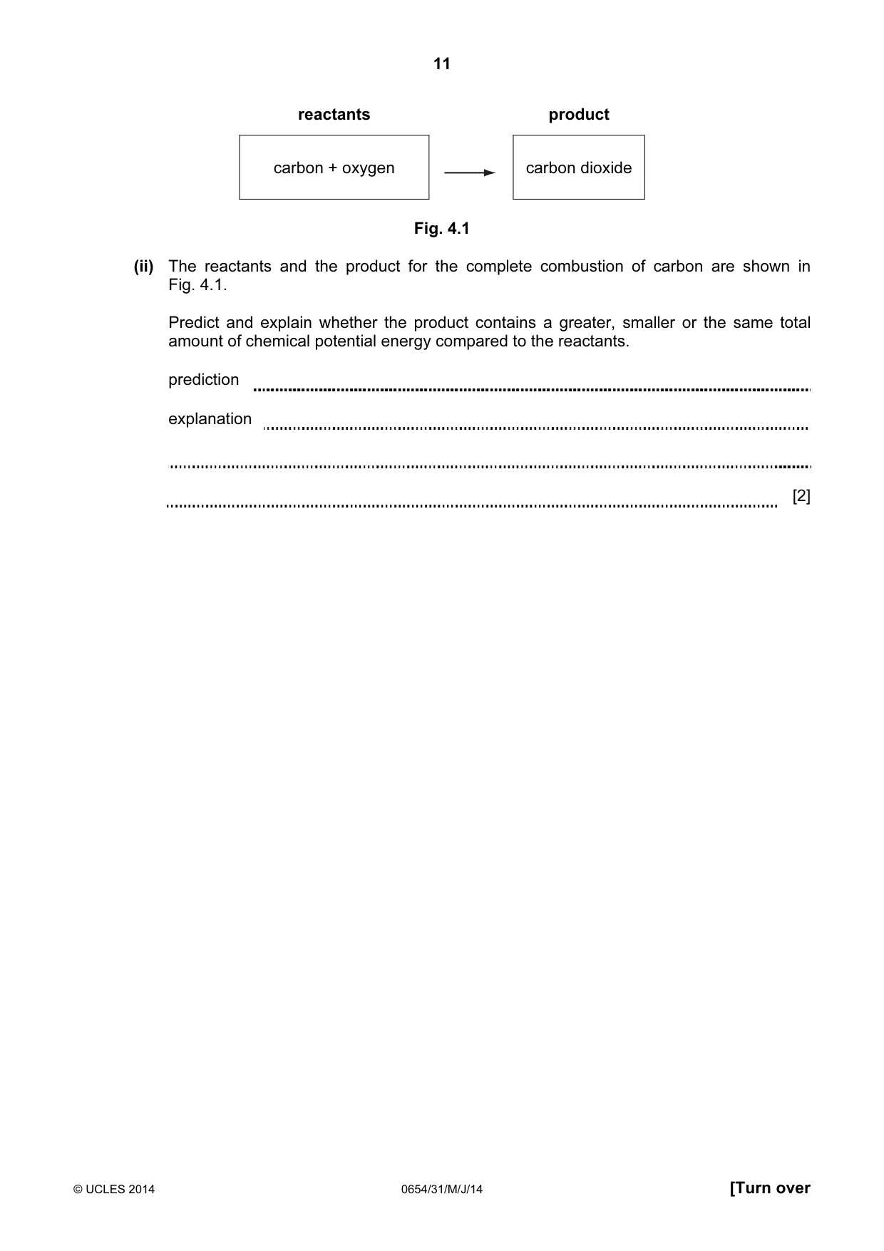 Cambridge IGCSE Sciences - Co-ordinated (Double) 0654 2014 May/June Paper 3 · Variant 1 question paper, page 11 of 32