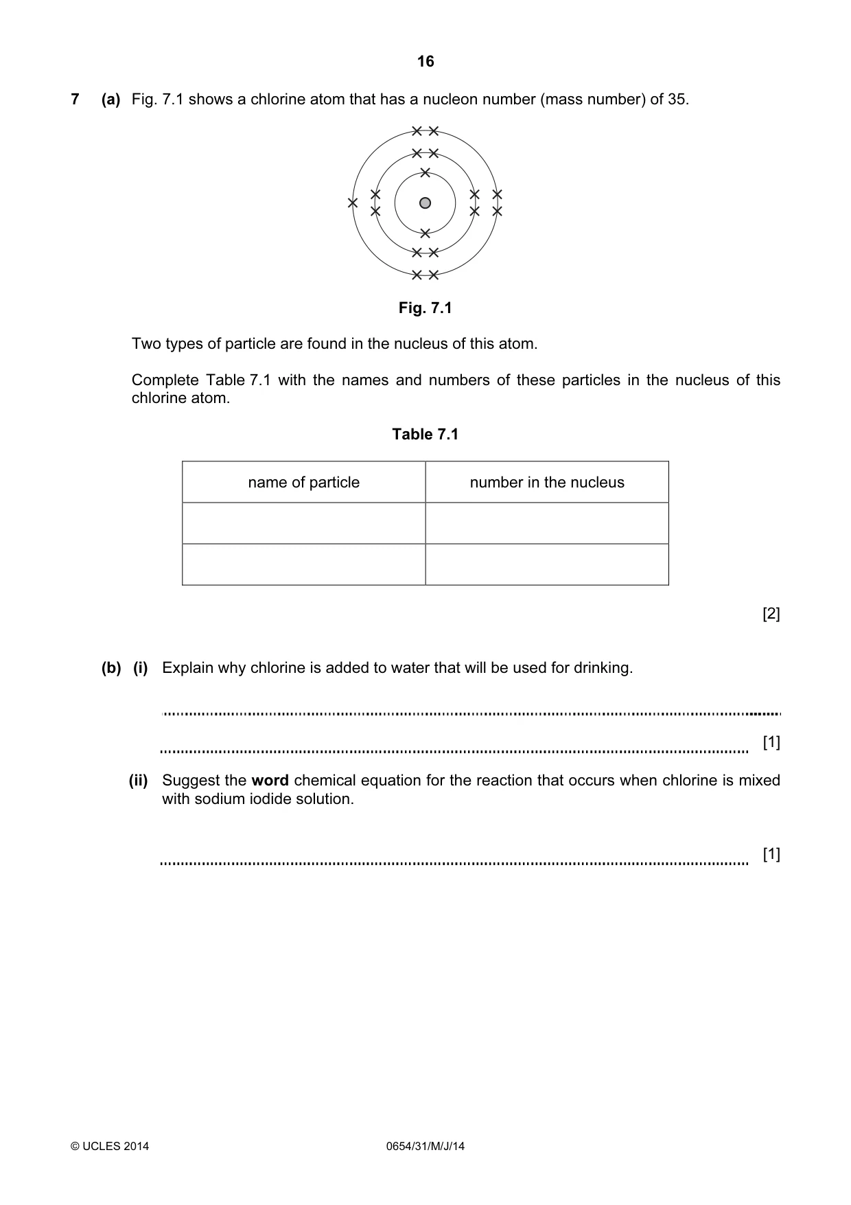 Cambridge IGCSE Sciences - Co-ordinated (Double) 0654 2014 May/June Paper 3 · Variant 1 question paper, page 16 of 32