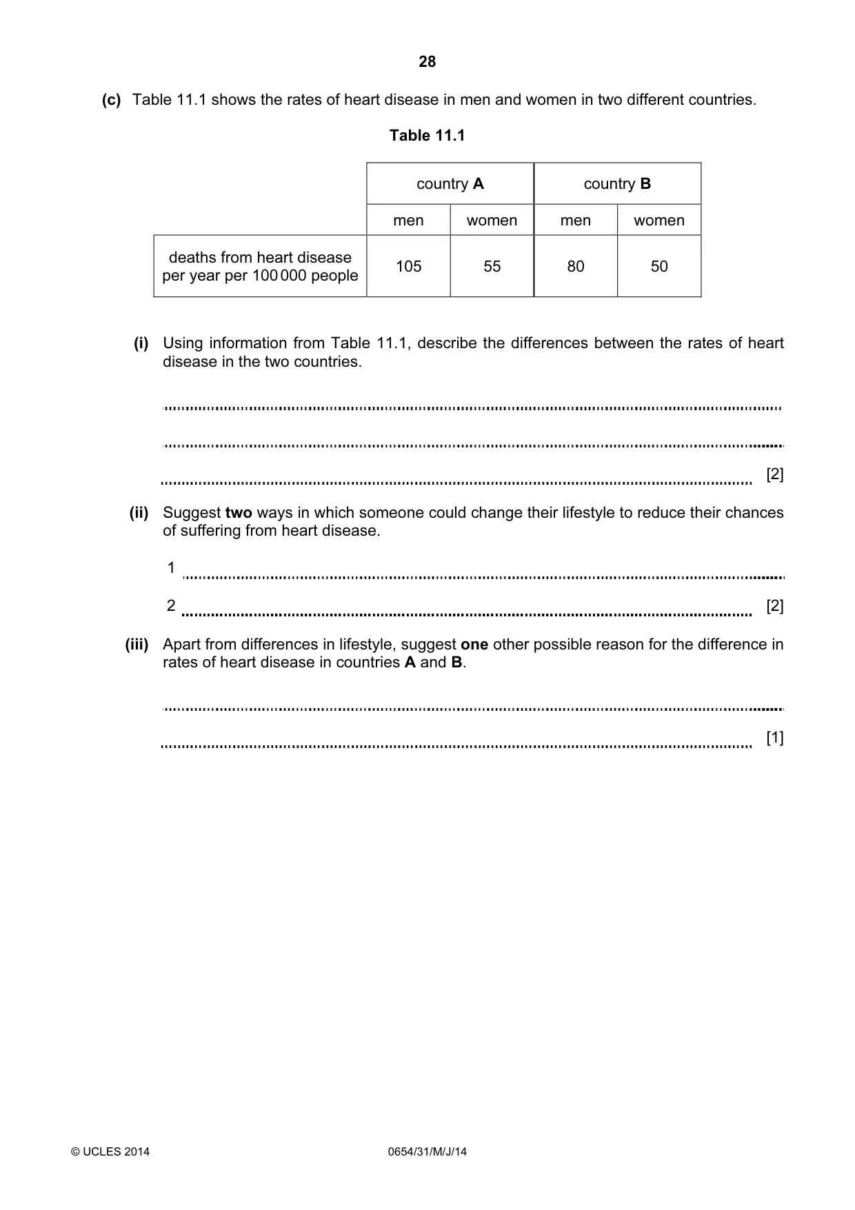 Cambridge IGCSE Sciences - Co-ordinated (Double) 0654 2014 May/June Paper 3 · Variant 1 question paper, page 28 of 32