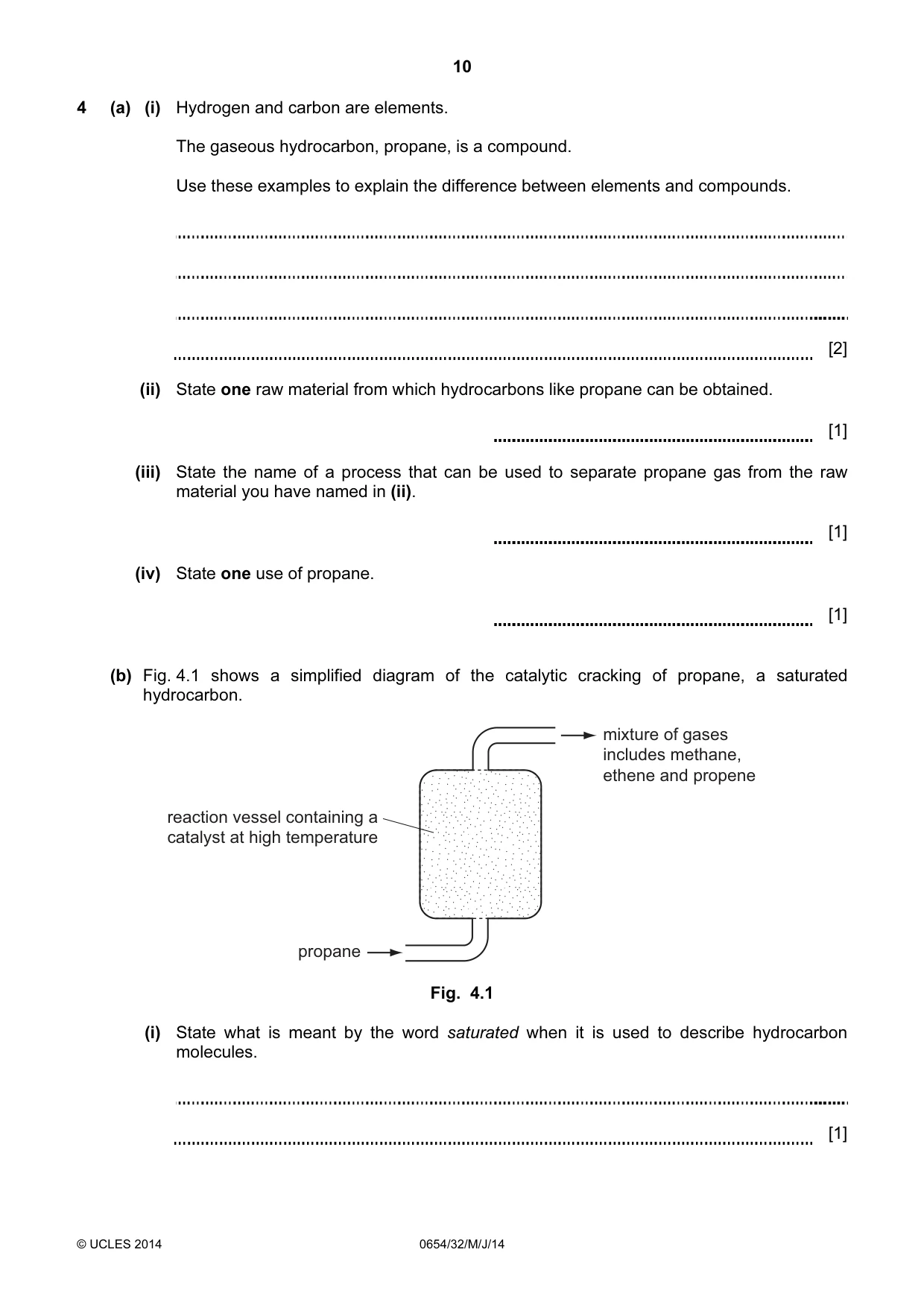 Cambridge IGCSE Sciences - Co-ordinated (Double) 0654 2014 May/June Paper 3 · Variant 2 question paper, page 10 of 32