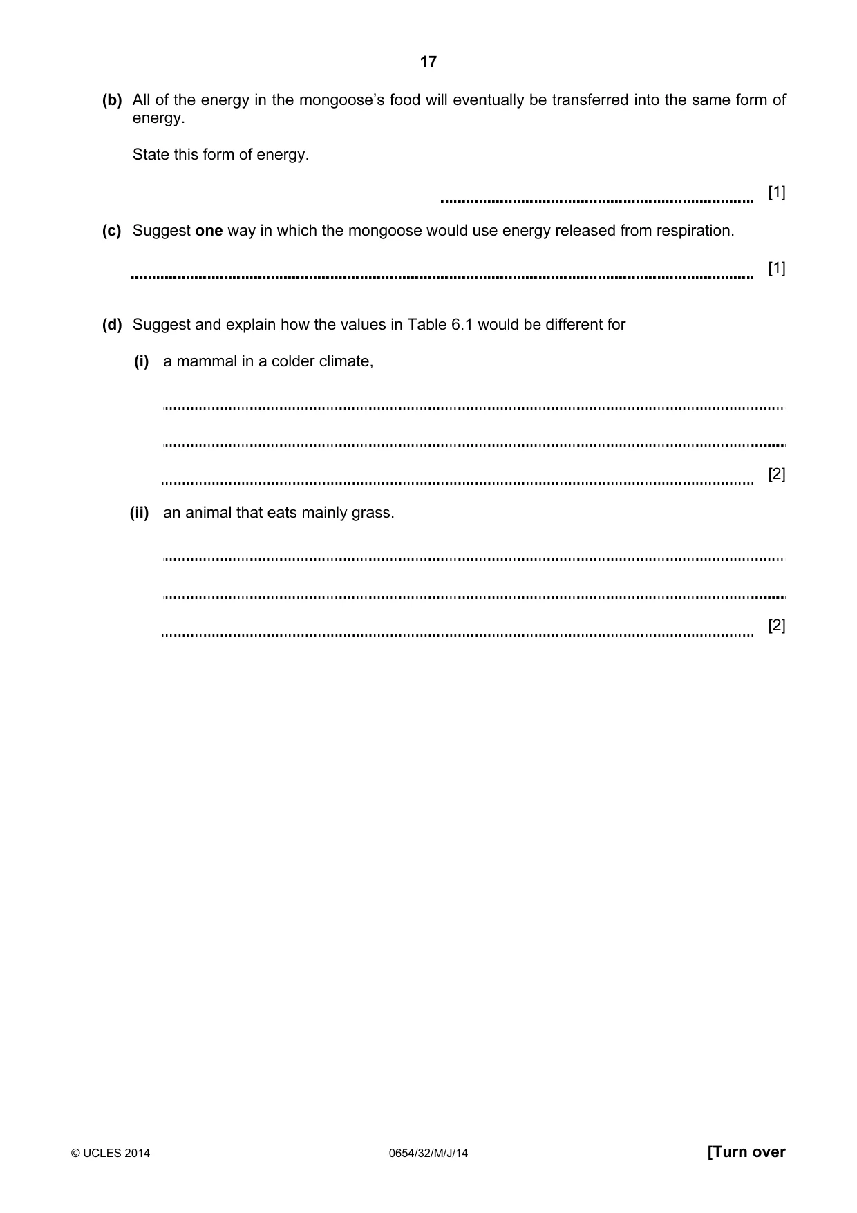 Cambridge IGCSE Sciences - Co-ordinated (Double) 0654 2014 May/June Paper 3 · Variant 2 question paper, page 17 of 32