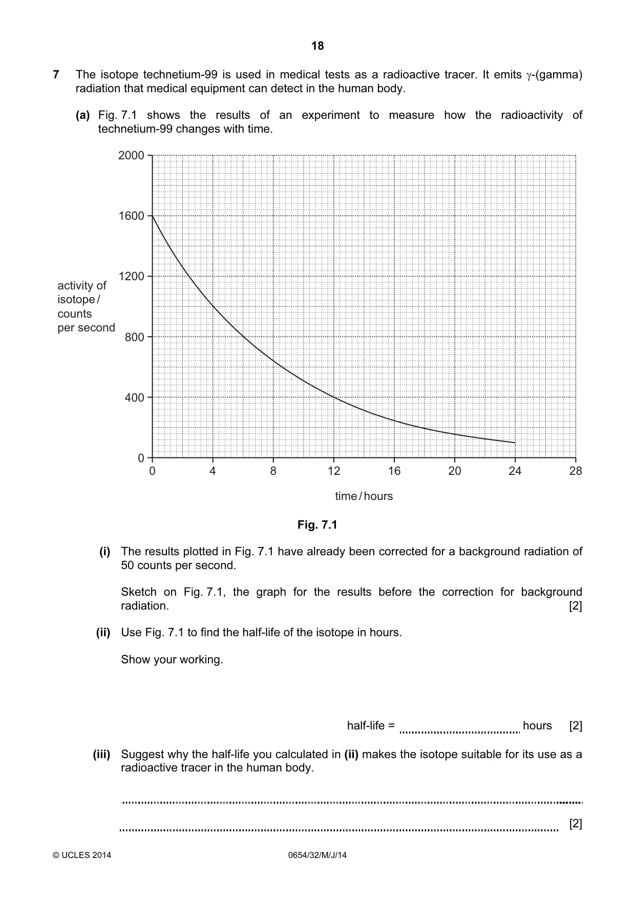 Cambridge IGCSE Sciences - Co-ordinated (Double) 0654 2014 May/June Paper 3 · Variant 2 question paper, page 18 of 32