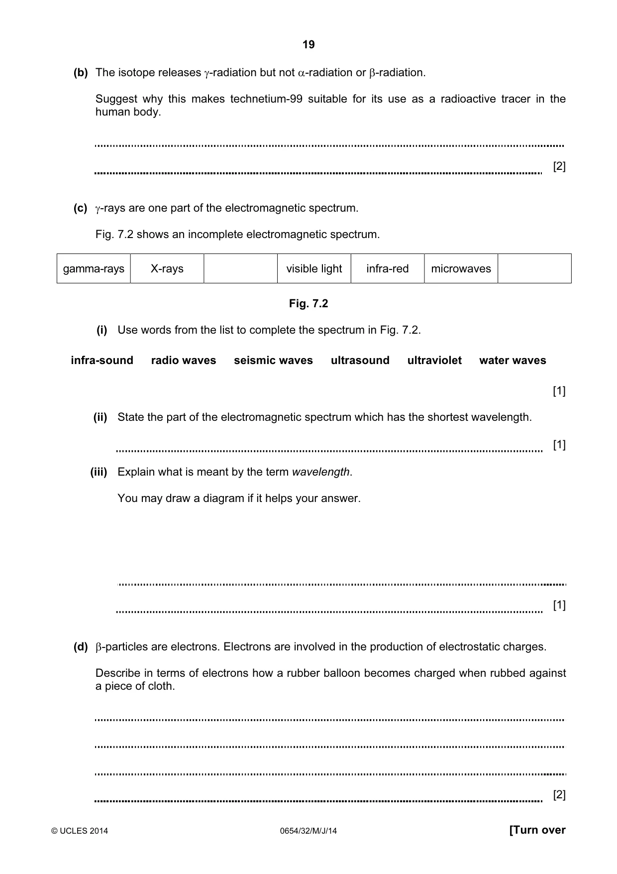 Cambridge IGCSE Sciences - Co-ordinated (Double) 0654 2014 May/June Paper 3 · Variant 2 question paper, page 19 of 32