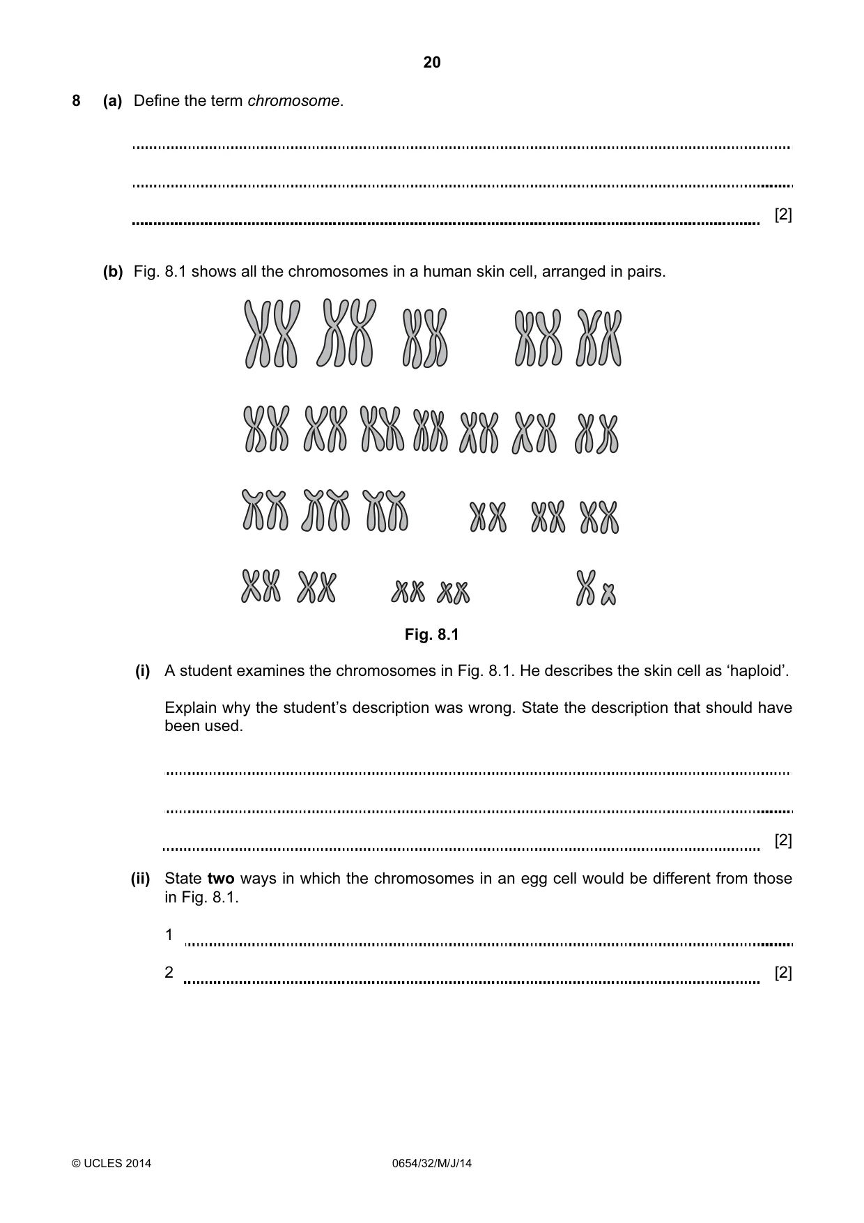 Cambridge IGCSE Sciences - Co-ordinated (Double) 0654 2014 May/June Paper 3 · Variant 2 question paper, page 20 of 32