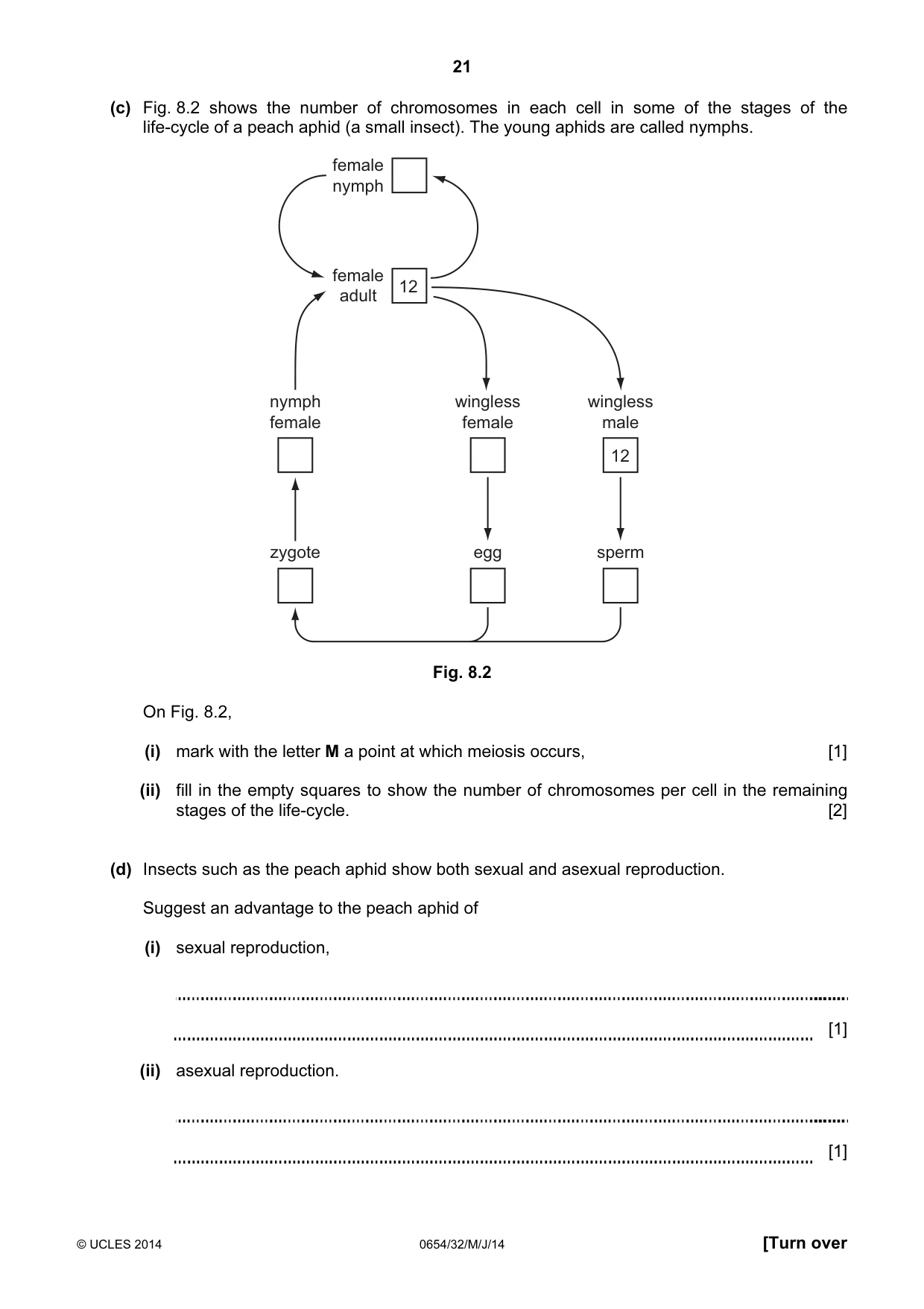 Cambridge IGCSE Sciences - Co-ordinated (Double) 0654 2014 May/June Paper 3 · Variant 2 question paper, page 21 of 32