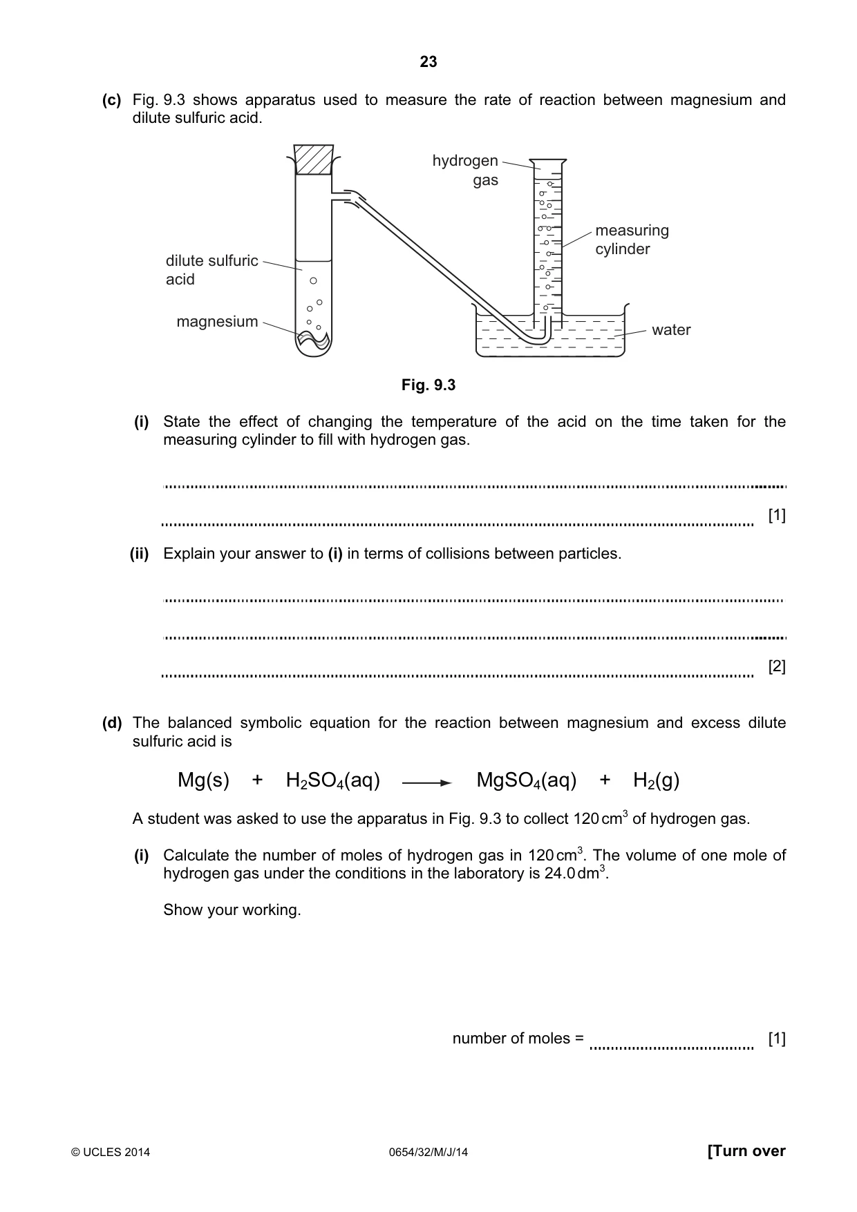 Cambridge IGCSE Sciences - Co-ordinated (Double) 0654 2014 May/June Paper 3 · Variant 2 question paper, page 23 of 32