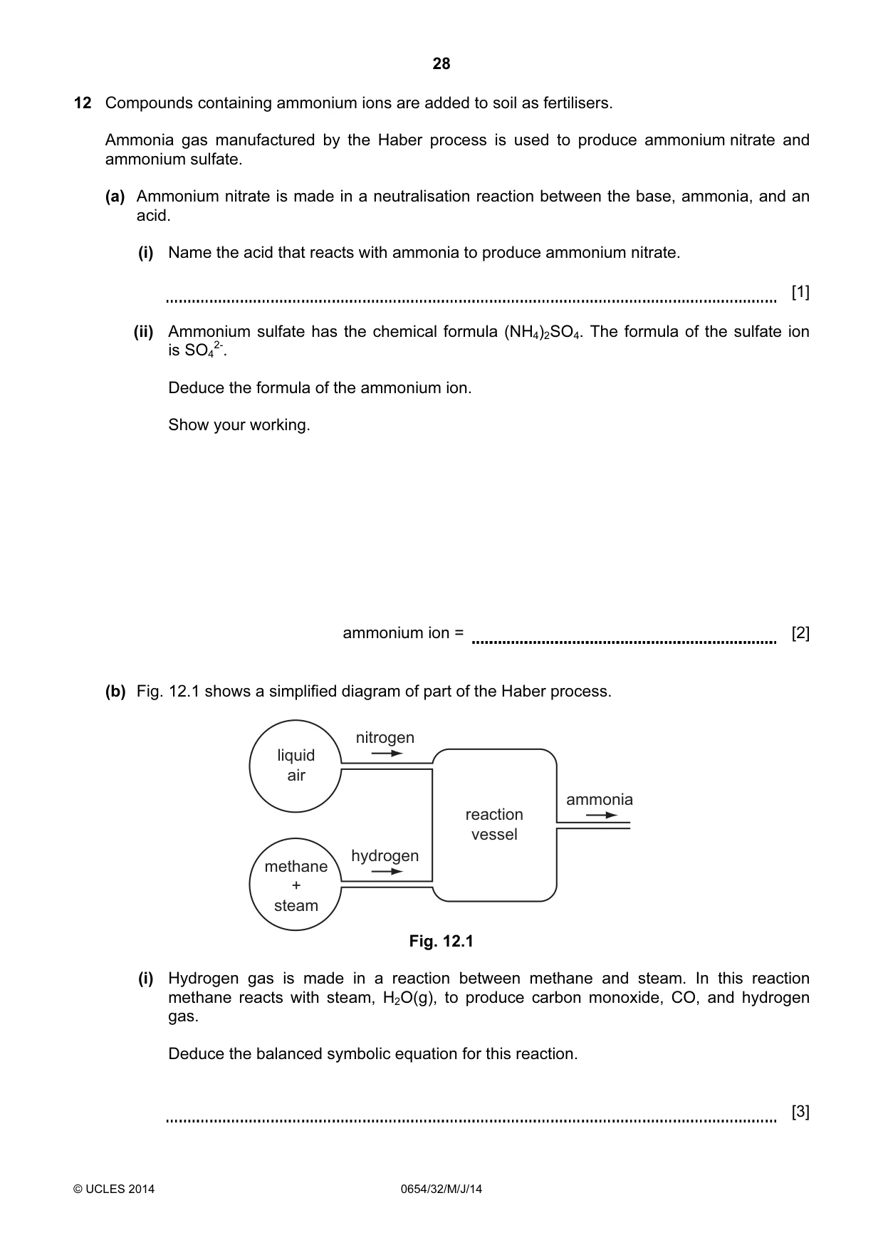 Cambridge IGCSE Sciences - Co-ordinated (Double) 0654 2014 May/June Paper 3 · Variant 2 question paper, page 28 of 32