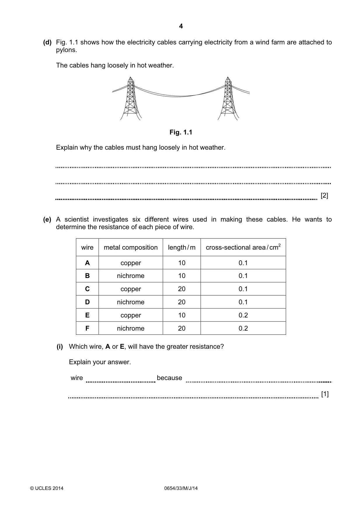 Cambridge IGCSE Sciences - Co-ordinated (Double) 0654 2014 May/June Paper 3 · Variant 3 question paper, page 4 of 32