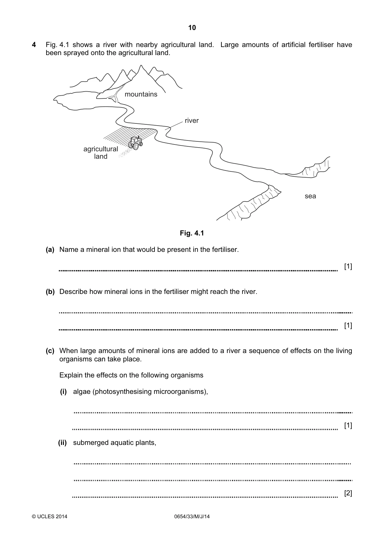 Cambridge IGCSE Sciences - Co-ordinated (Double) 0654 2014 May/June Paper 3 · Variant 3 question paper, page 10 of 32